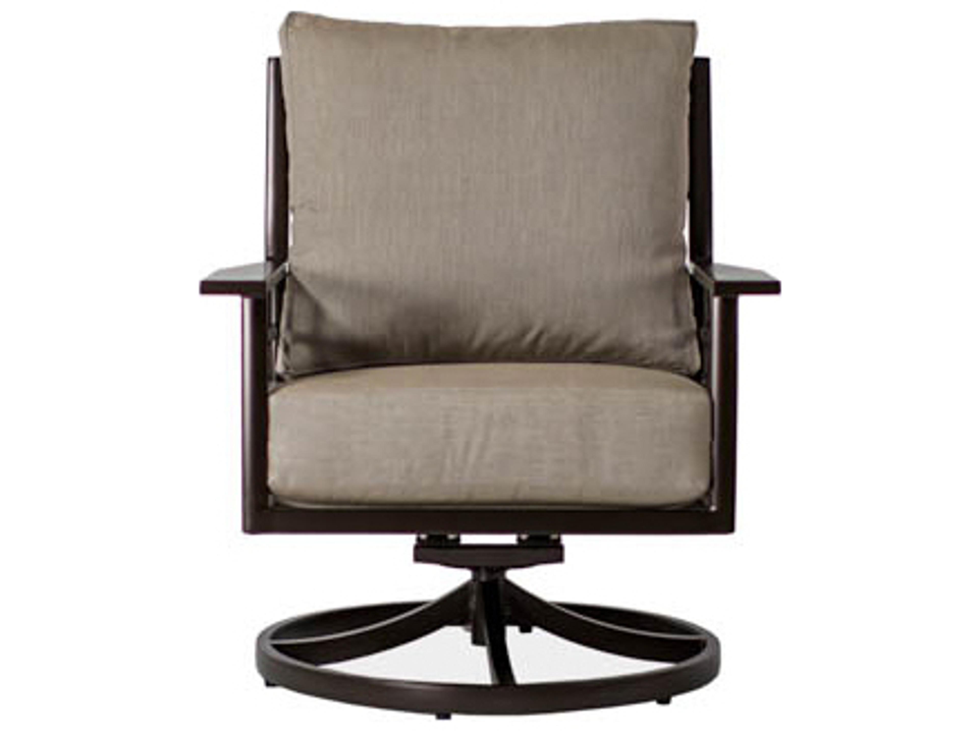 Koverton Evans Deep Seating Cast Aluminum Swivel Rocking Outdoor Club Chair