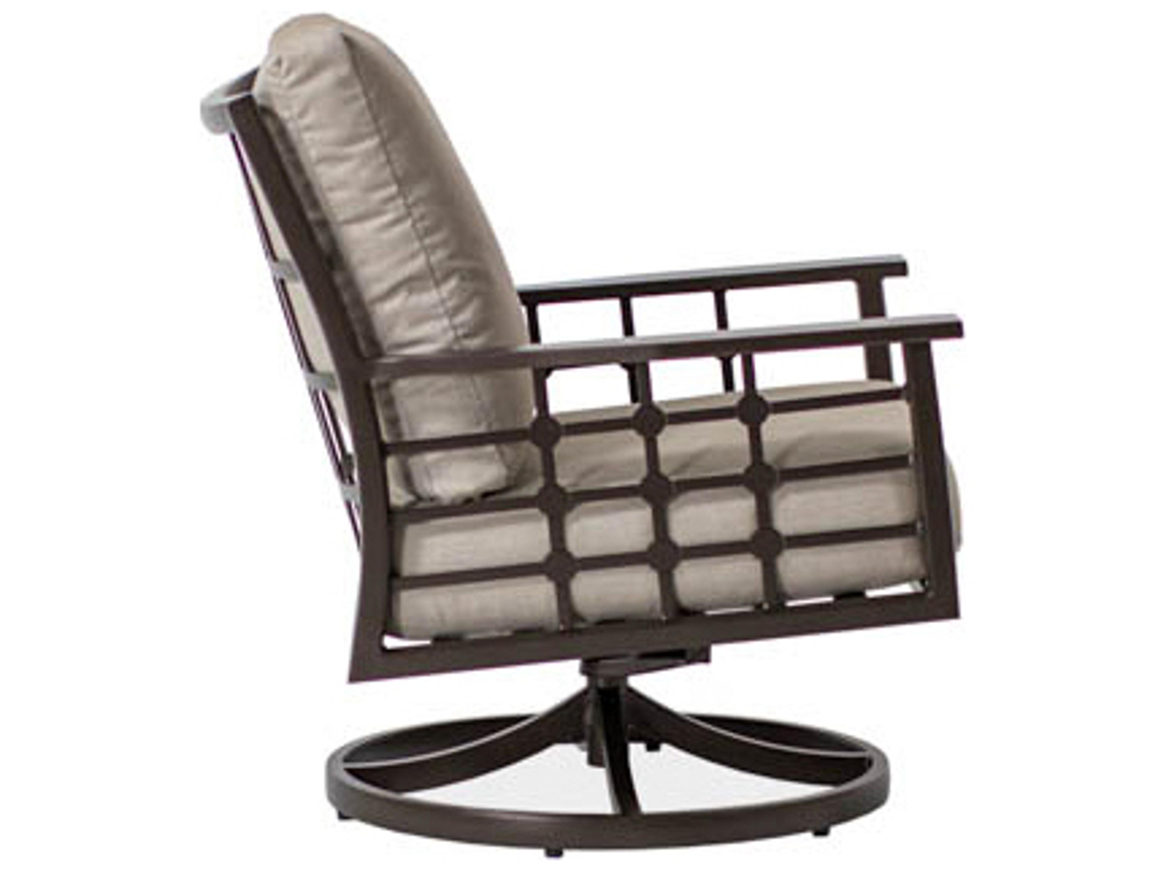 Koverton Evans Deep Seating Cast Aluminum Swivel Rocking Outdoor Club Chair