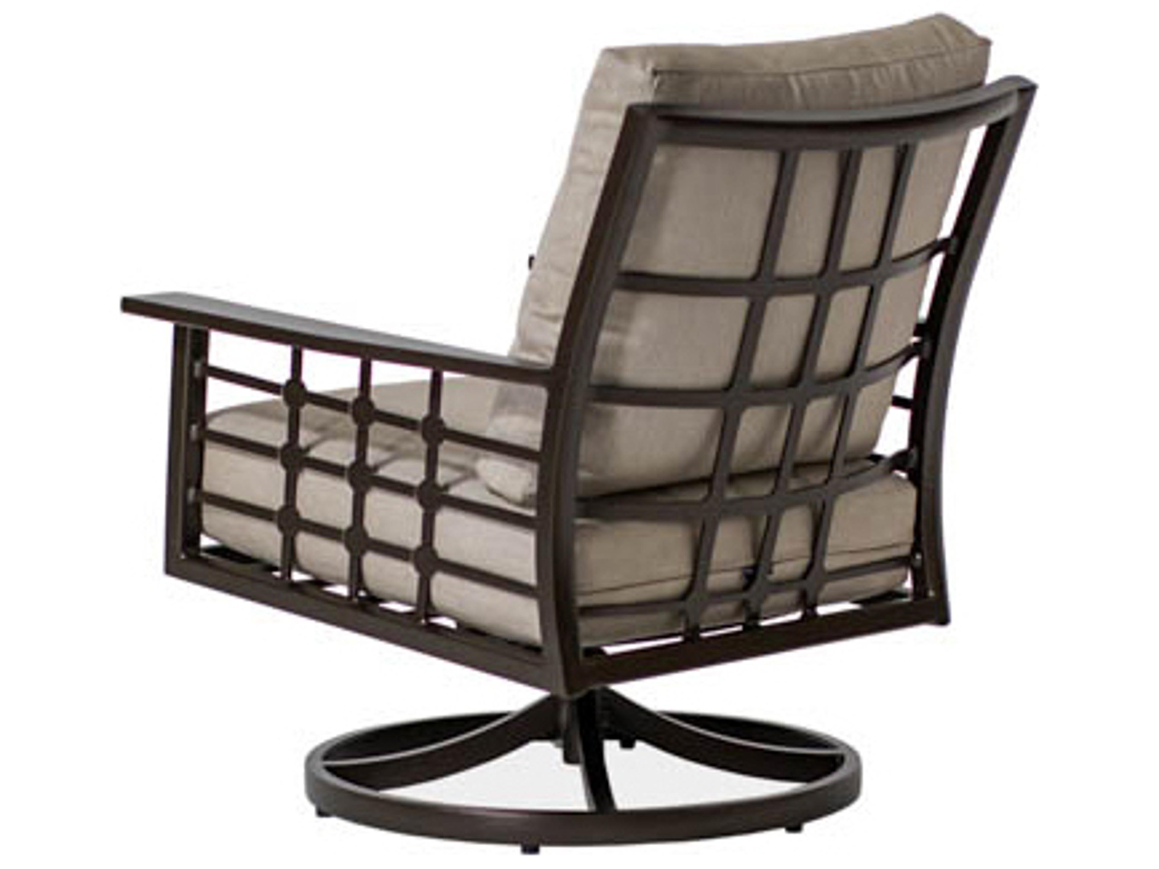Koverton Evans Deep Seating Cast Aluminum Swivel Rocking Outdoor Club Chair