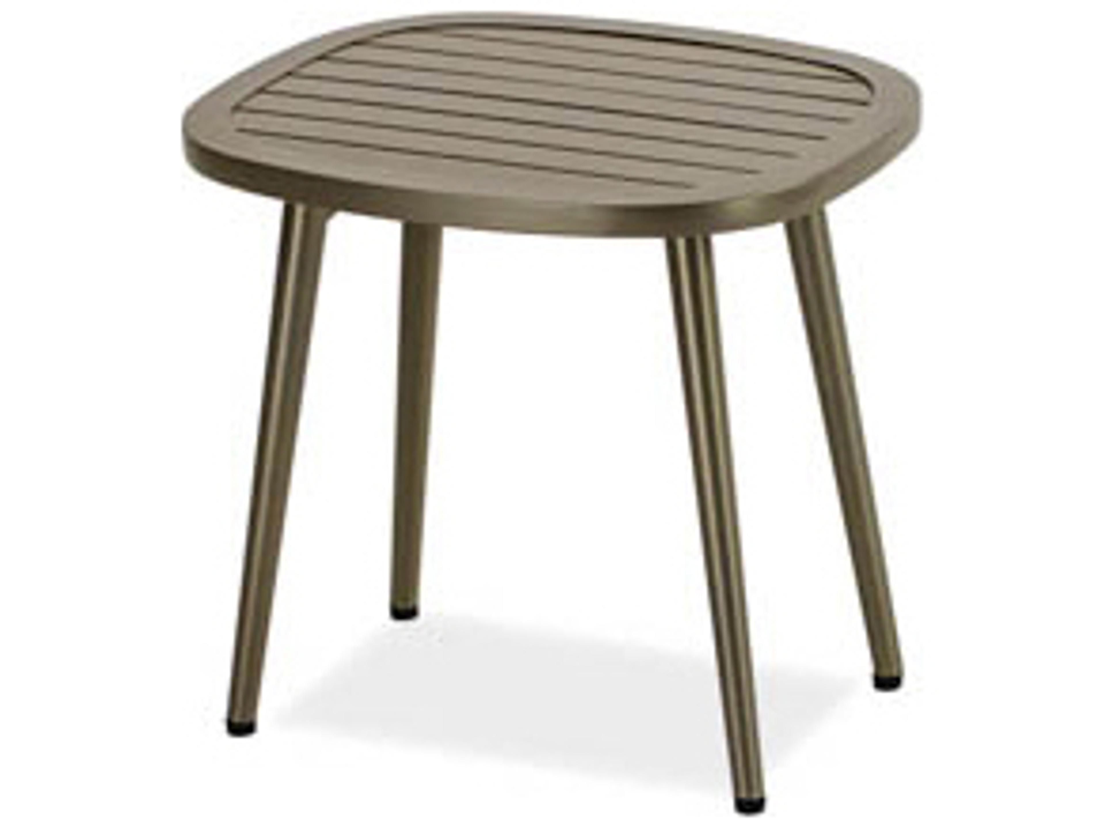 Ella Aluminum Oval Accent Table