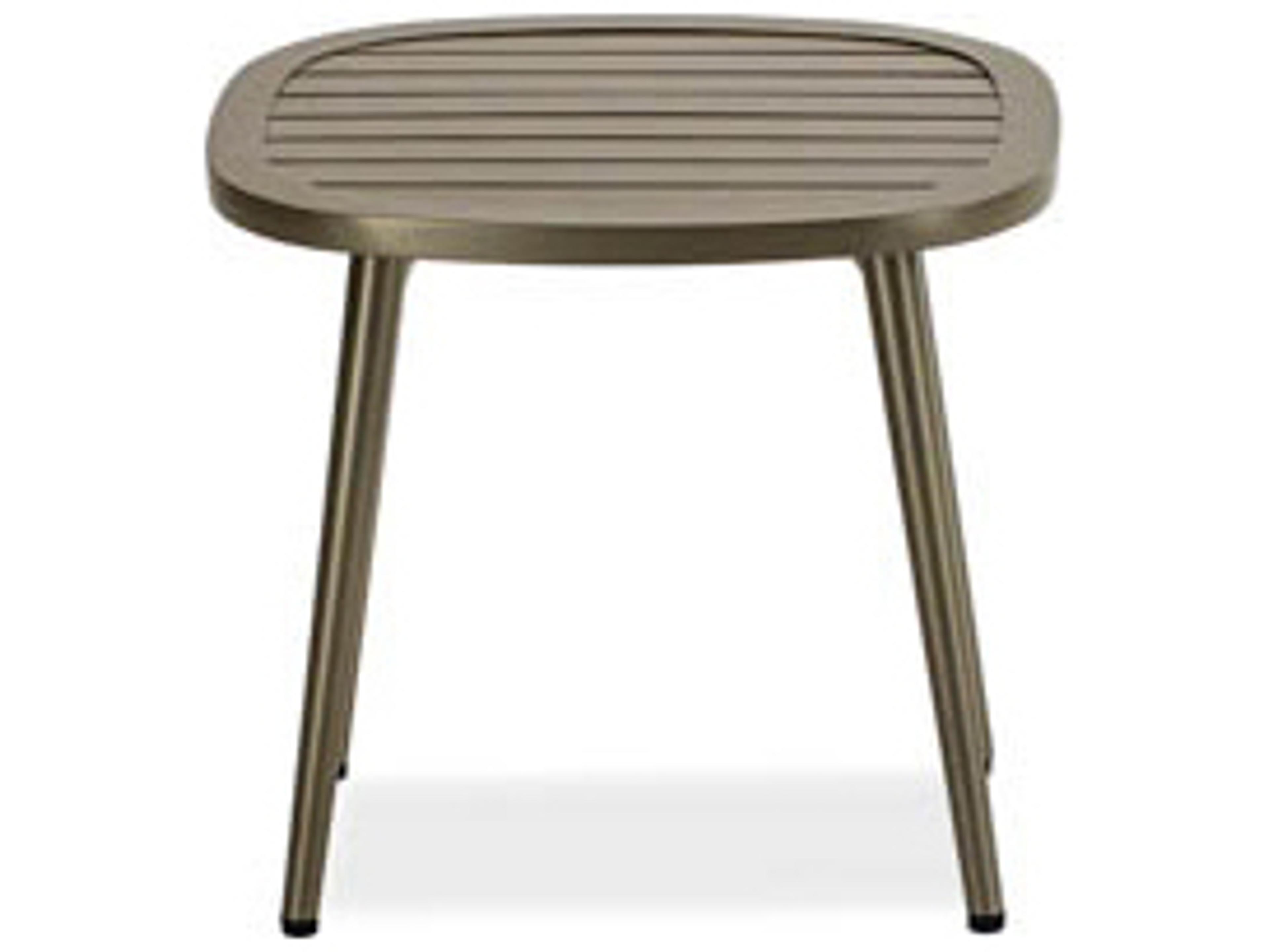 Koverton Ella Aluminum Oval Accent Table