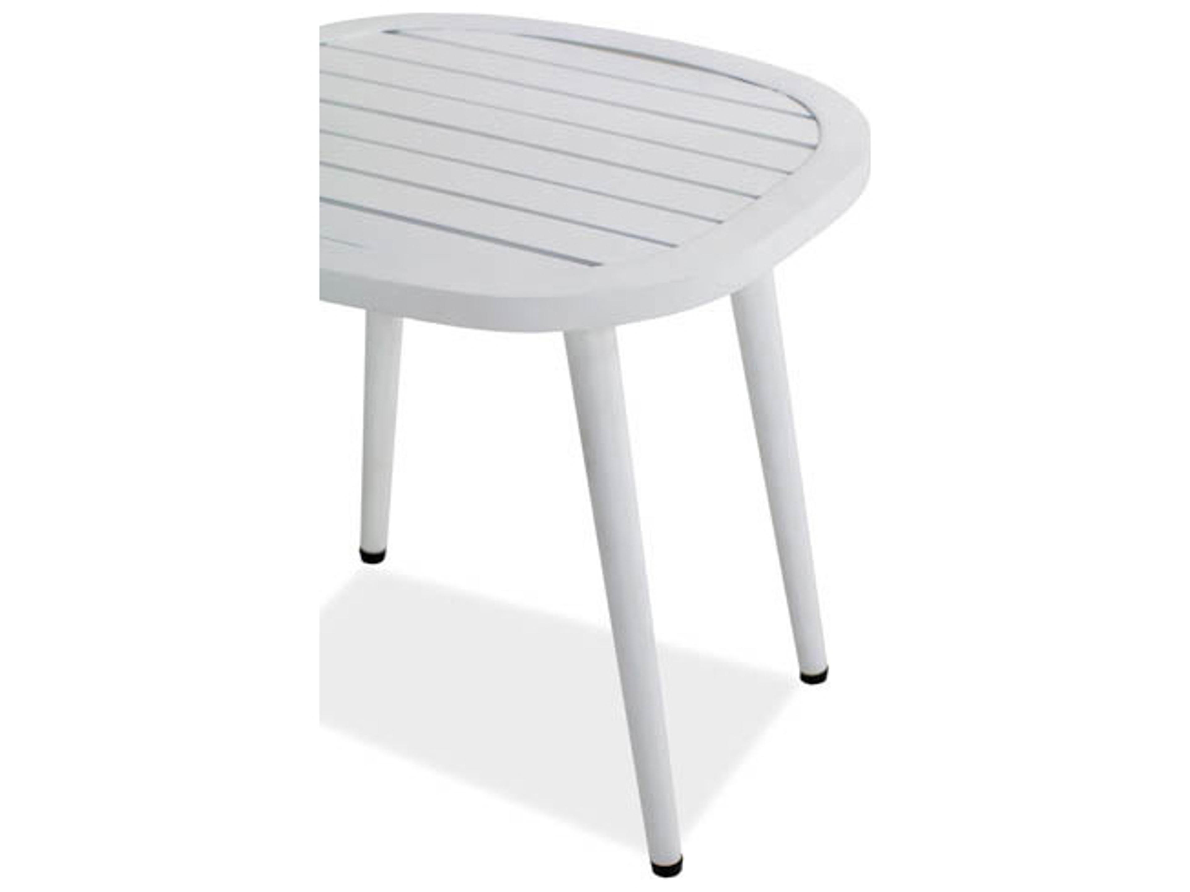 Koverton Ella Aluminum Oval Accent Table
