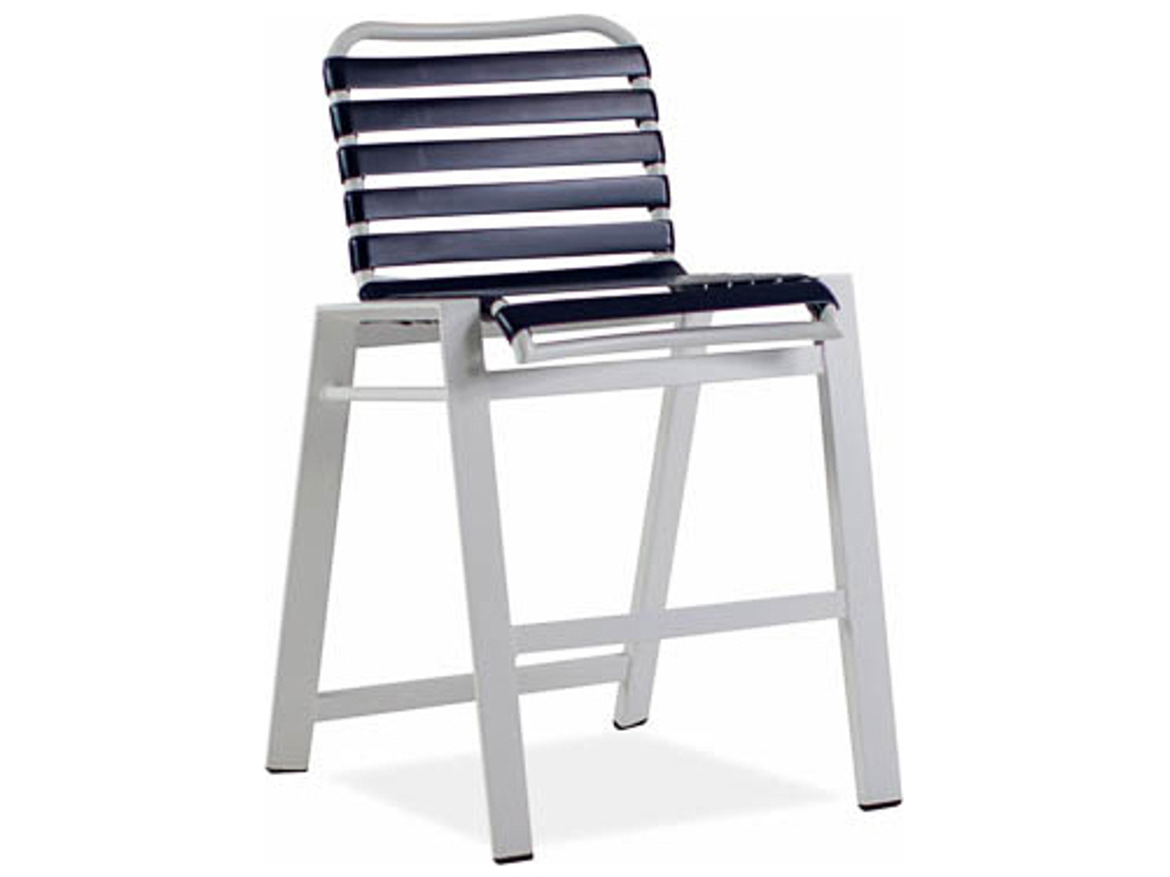Koverton Endure Aluminum Strap Stationary Outdoor Bar Stool