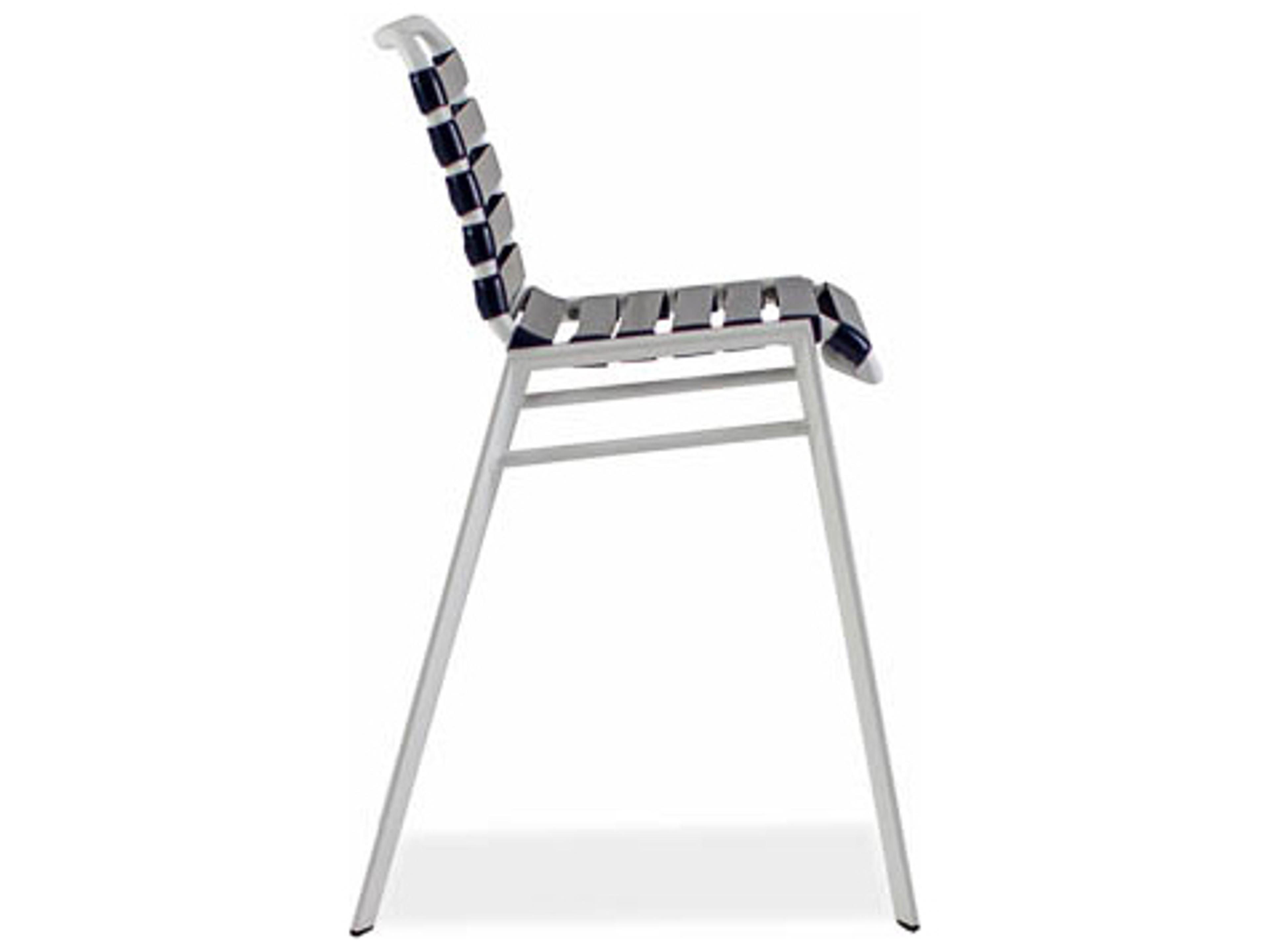 Koverton Endure Aluminum Strap Stationary Outdoor Bar Stool