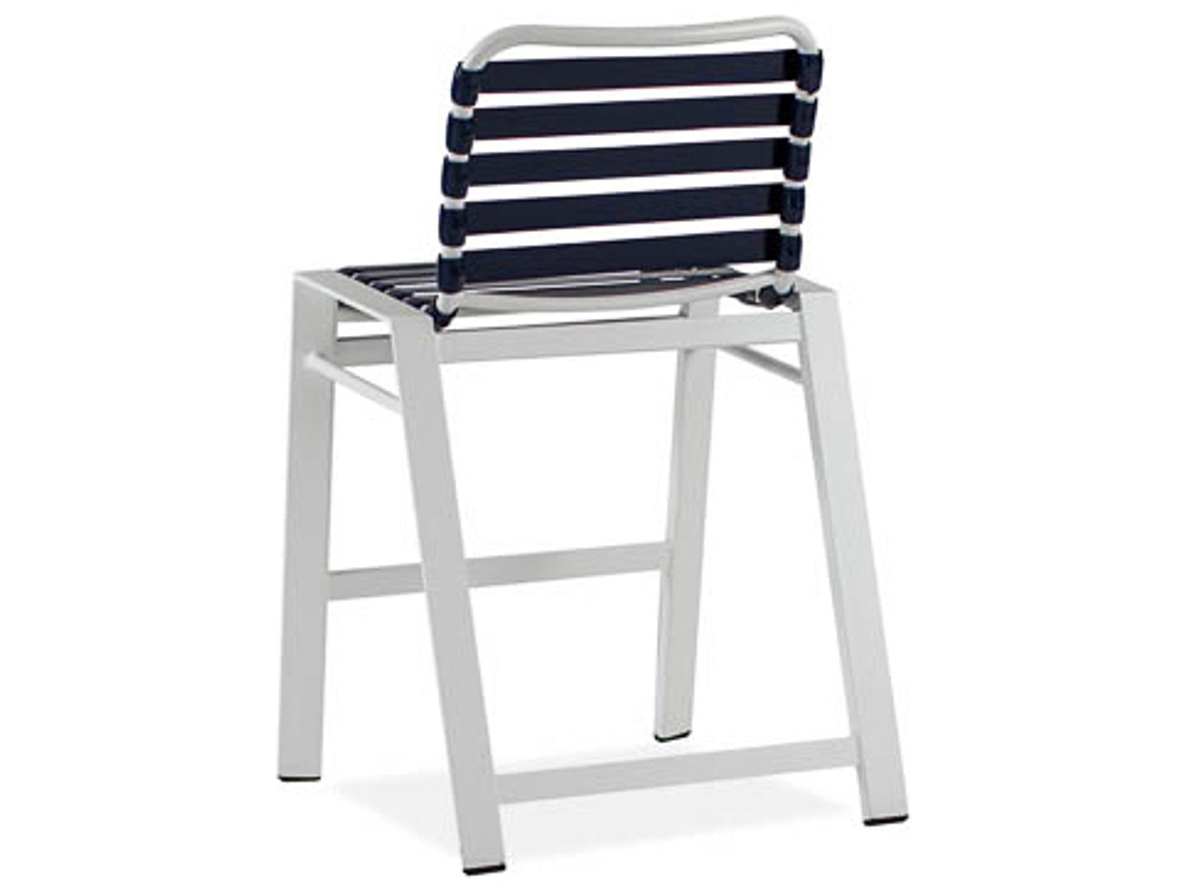 Koverton Endure Aluminum Strap Stationary Outdoor Bar Stool