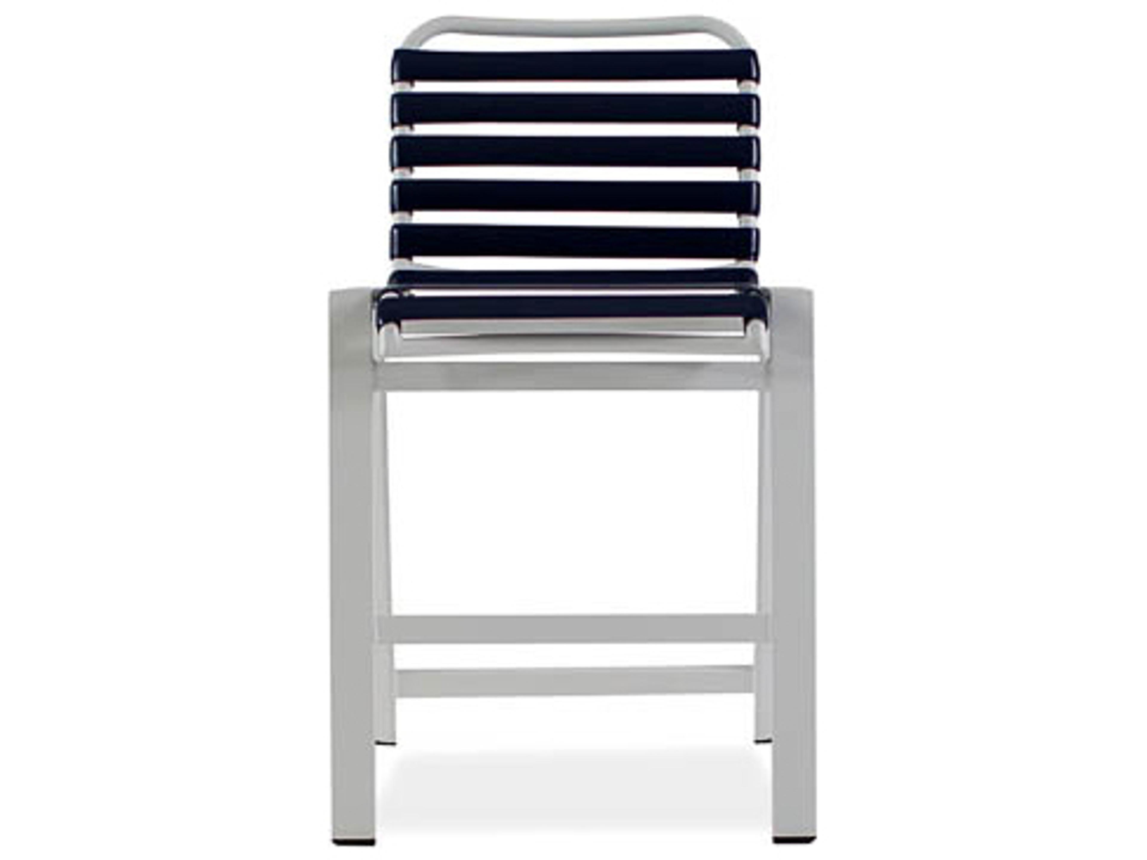 Koverton Endure Aluminum Strap Stationary Outdoor Bar Stool