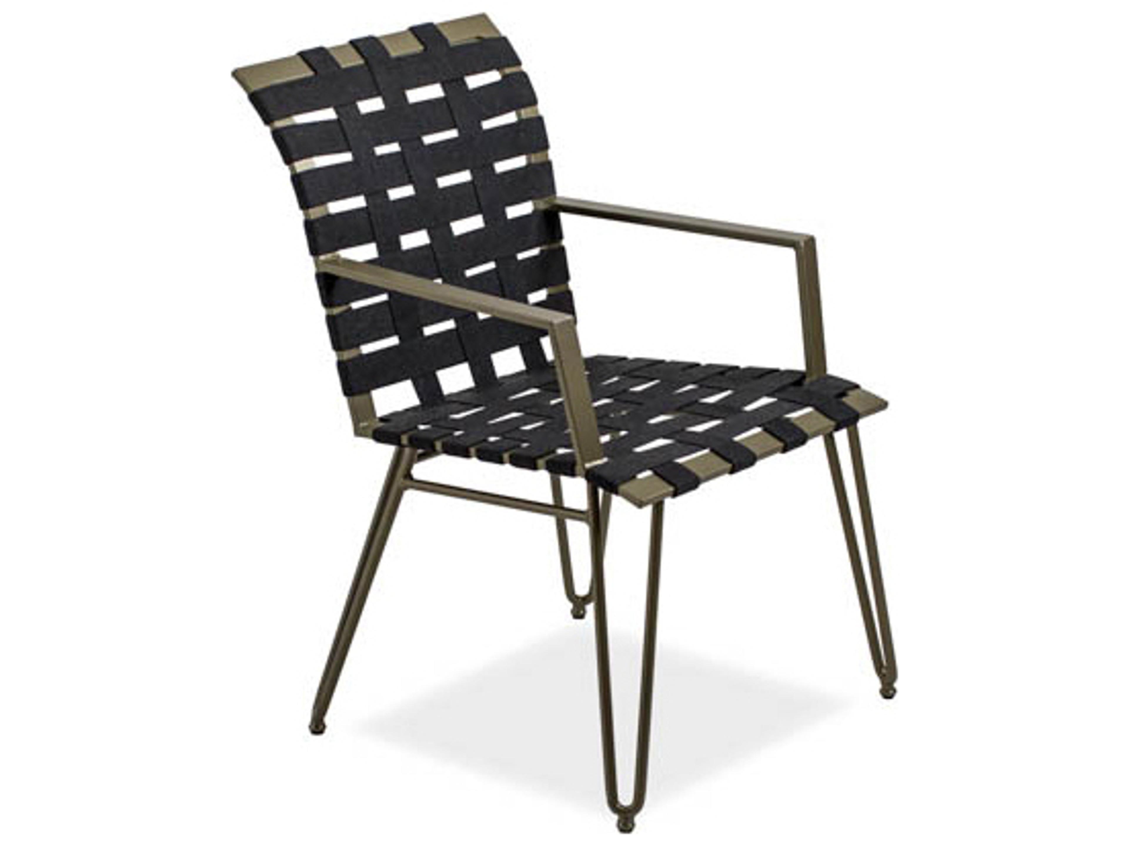 Form Extruded Aluminum Arm Patio Dining Chair