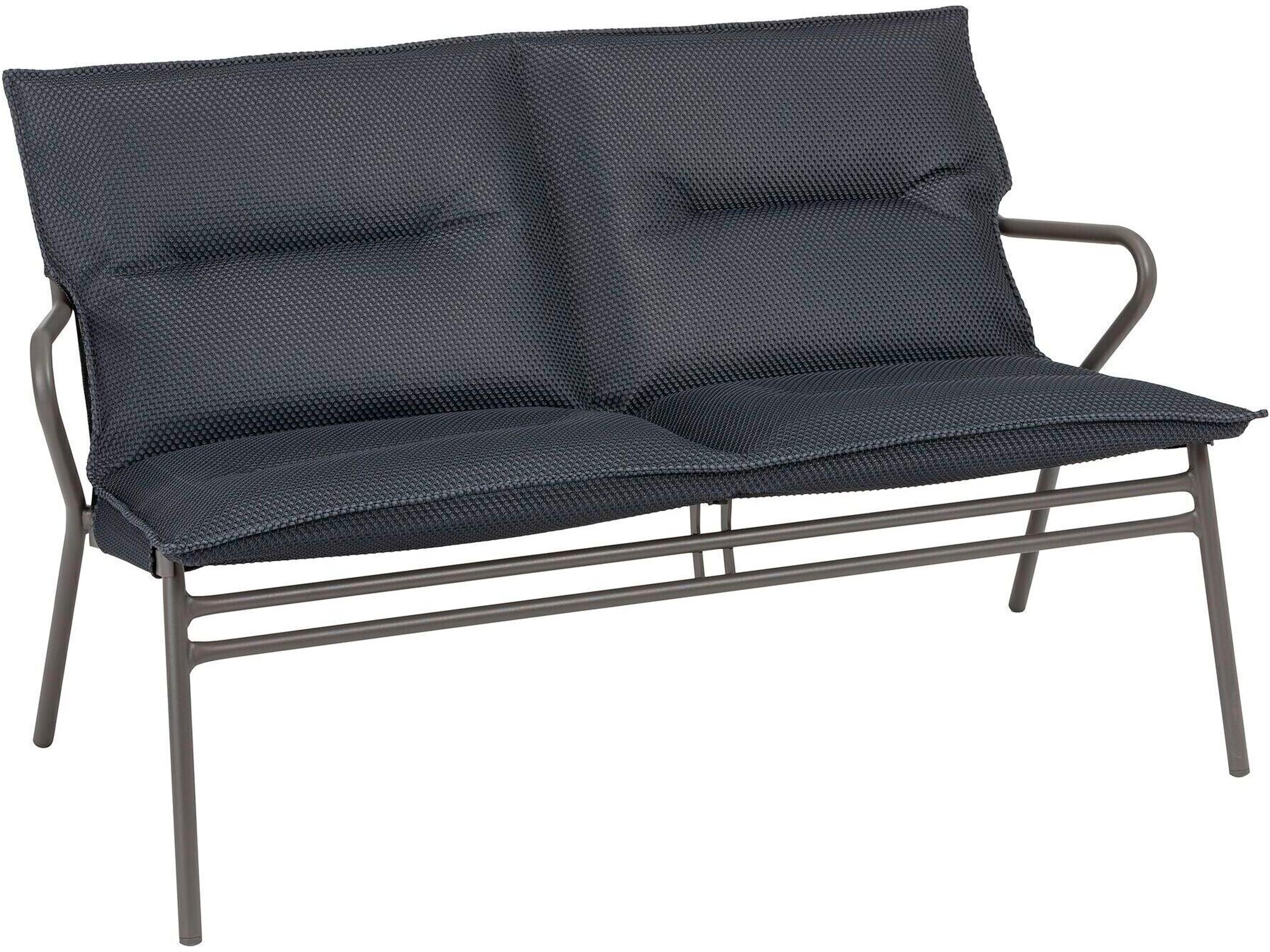 Vence Steel Cushion Bench