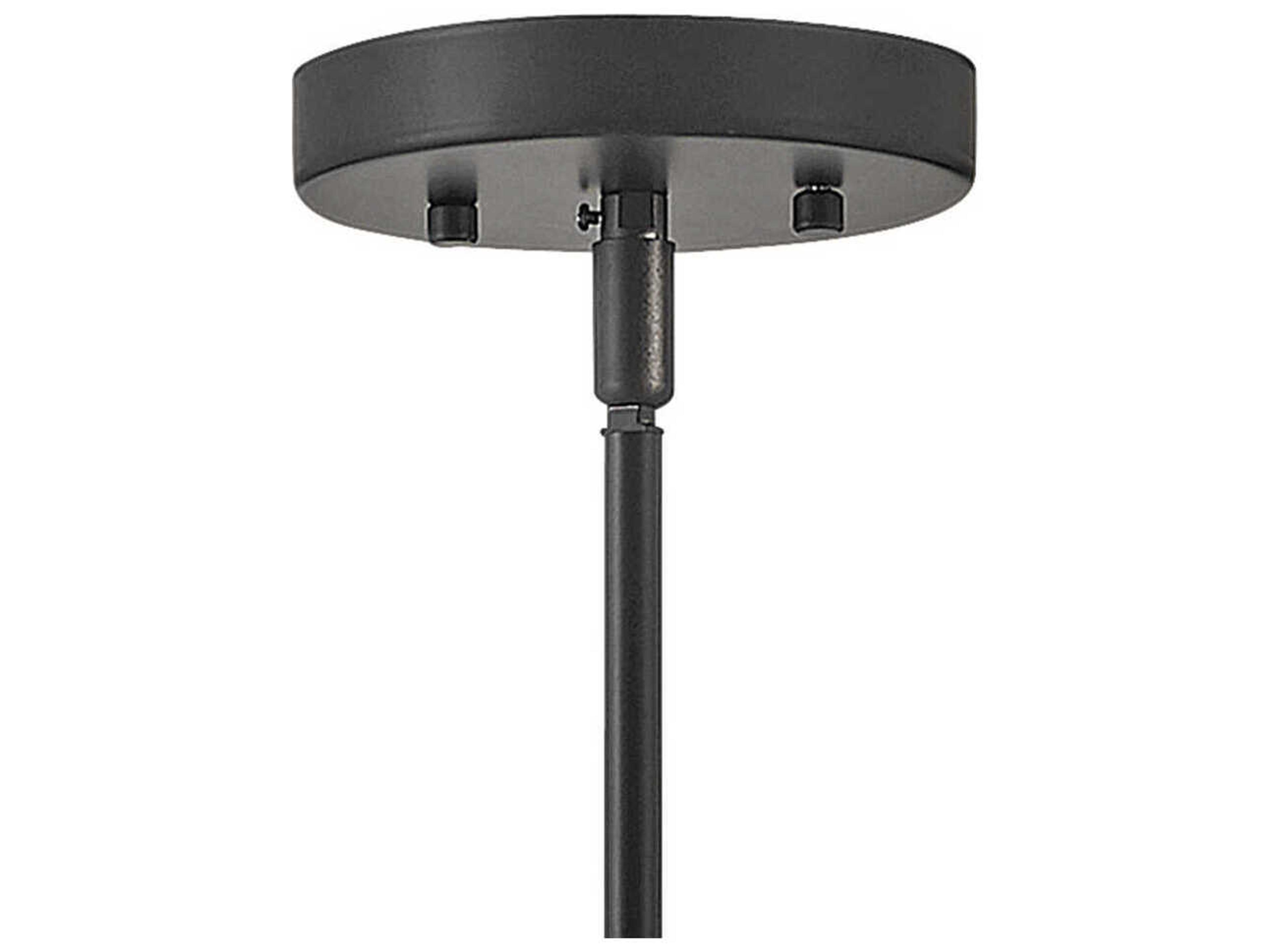 Lark Living Cirque 1-Light Black Lacquered Brass Globe Mini Pendant