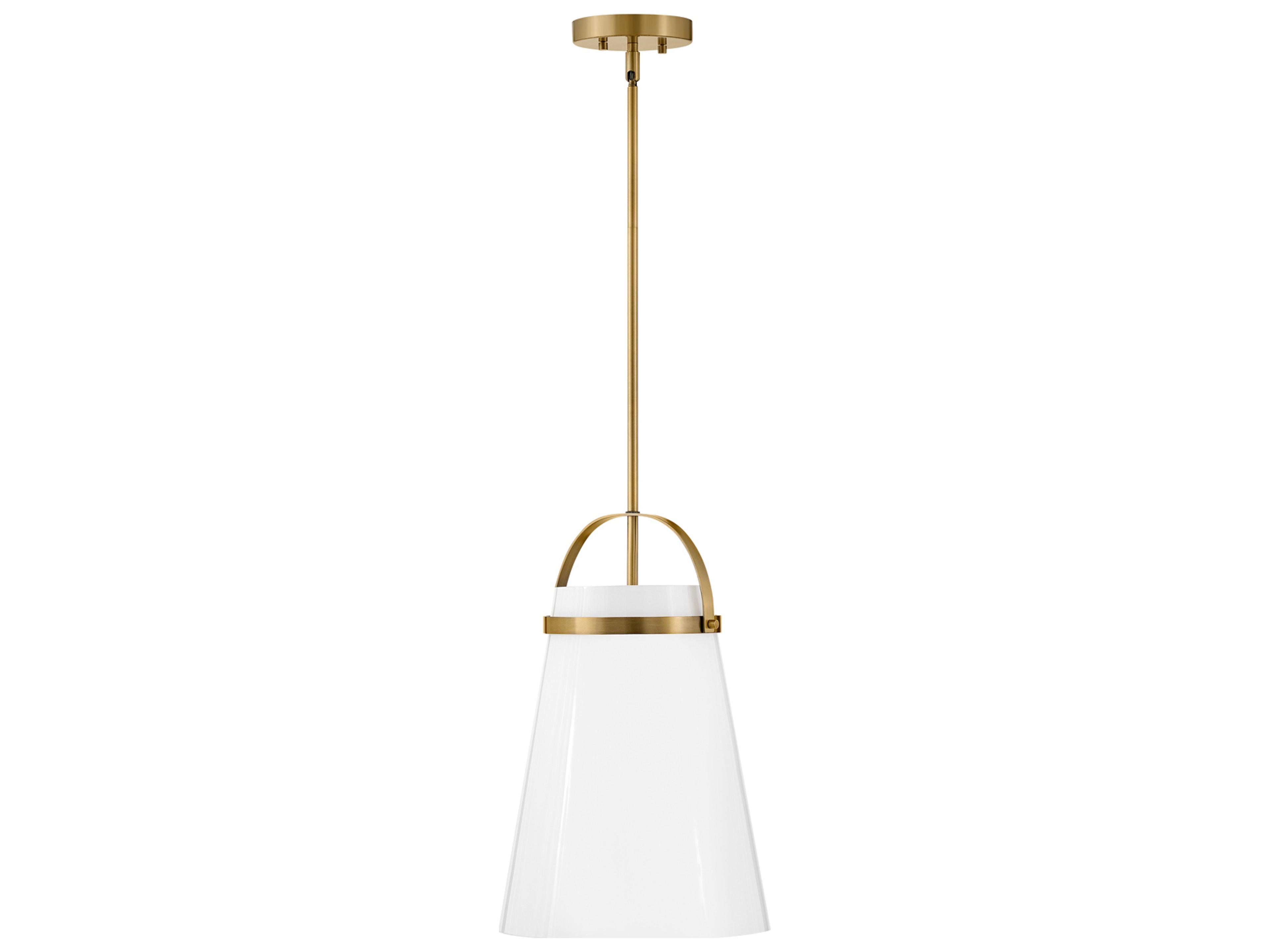 Tori 1-Light Lacquered Brass Mini Pendant