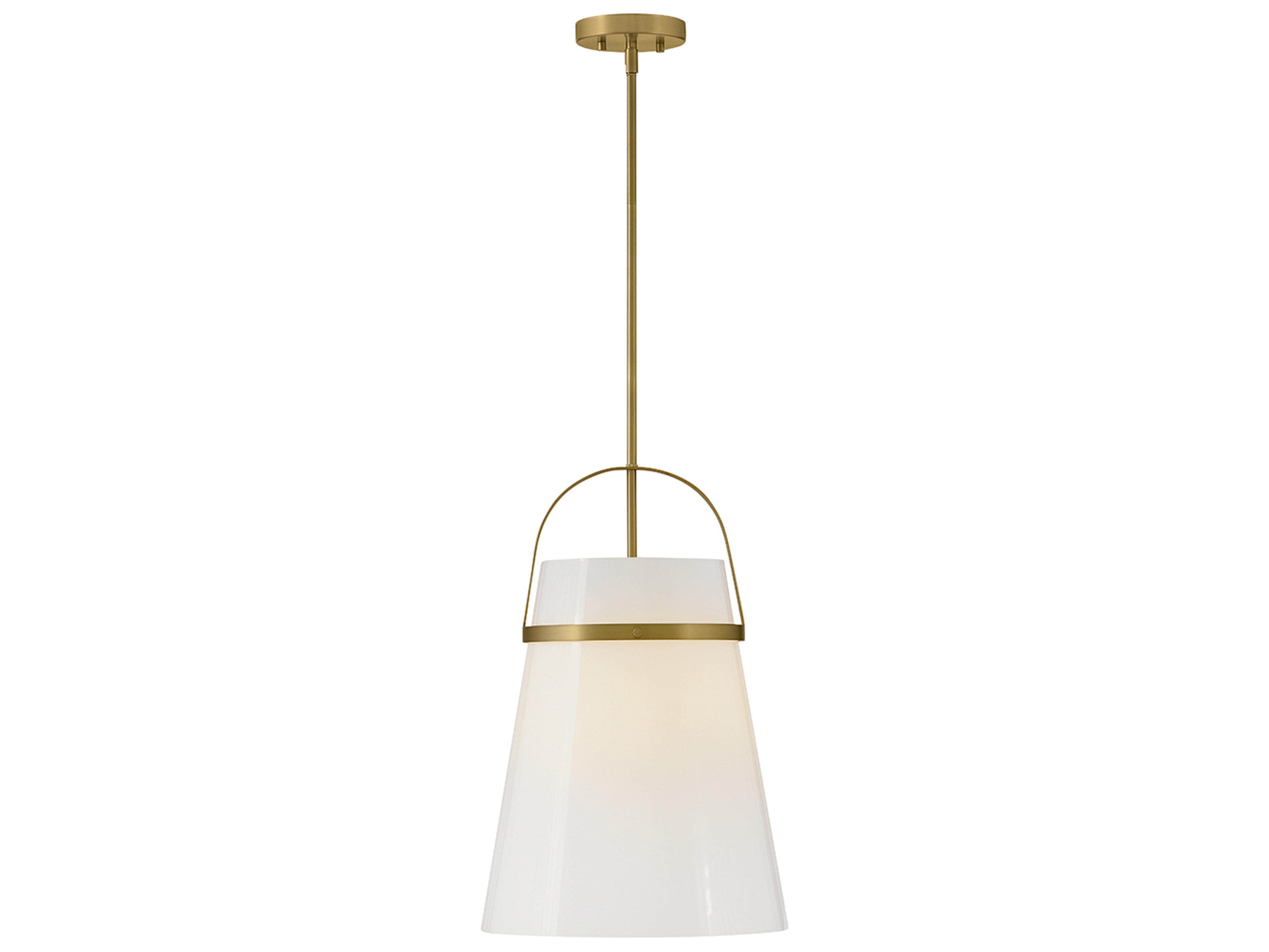 Tori 1-Light Lacquered Brass Bell Pendant