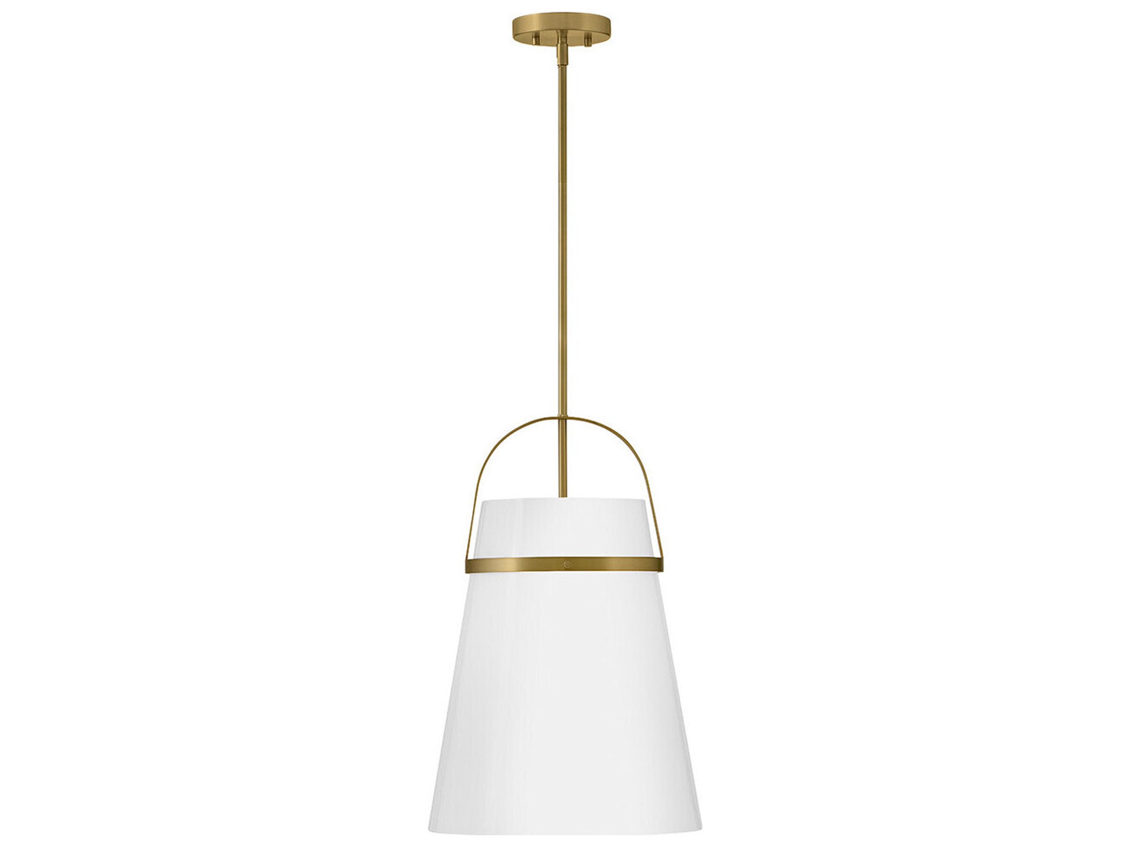 Lark Living Tori 1-Light Lacquered Brass Bell Pendant