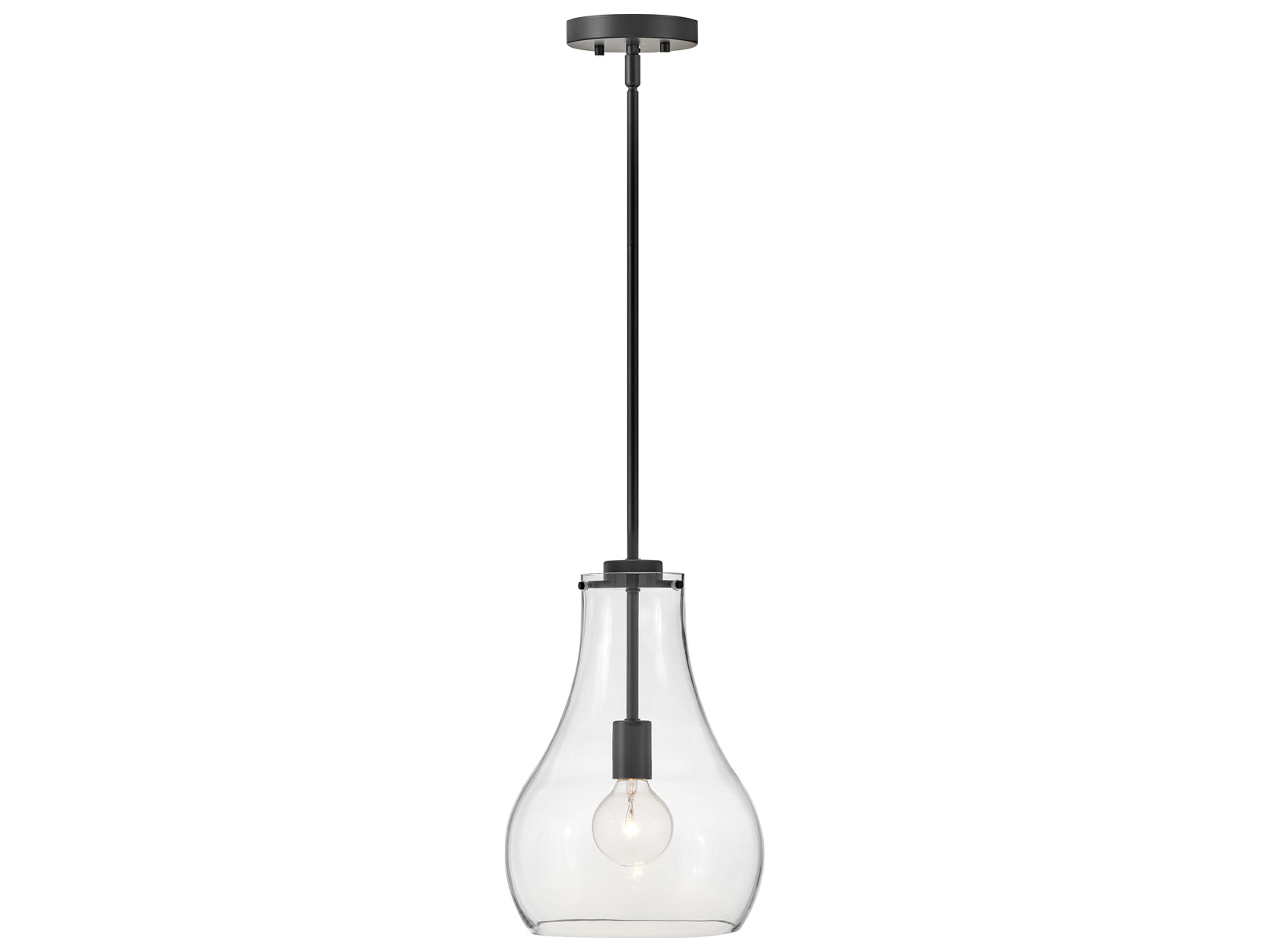 Frankie 1-Light Black Mini Pendant
