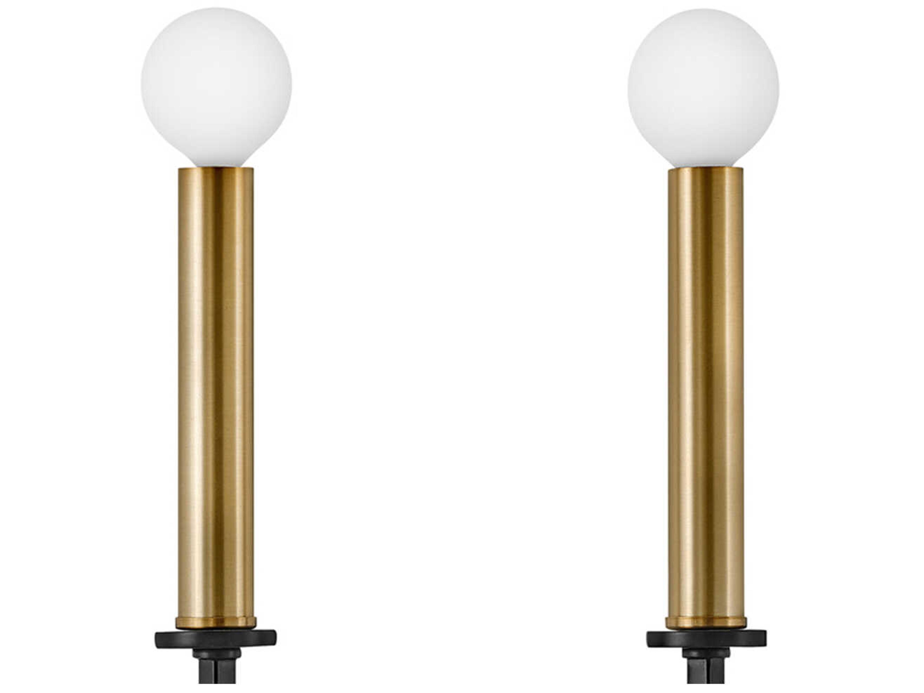 Lark Living Lazlo 2-Light Black Lacquered Brass Wall Sconce
