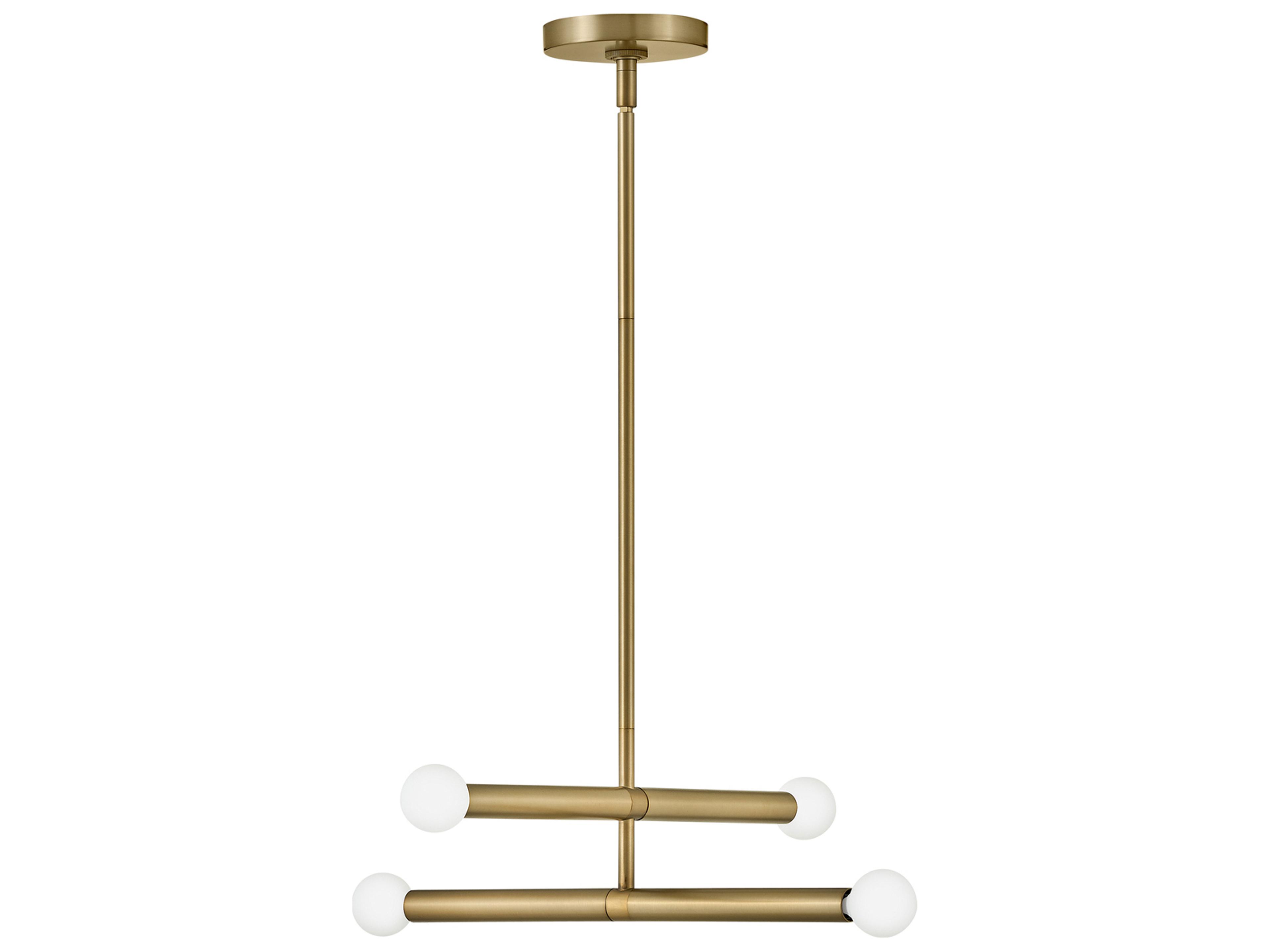Millie 4-Light Lacquered Brass Pendant