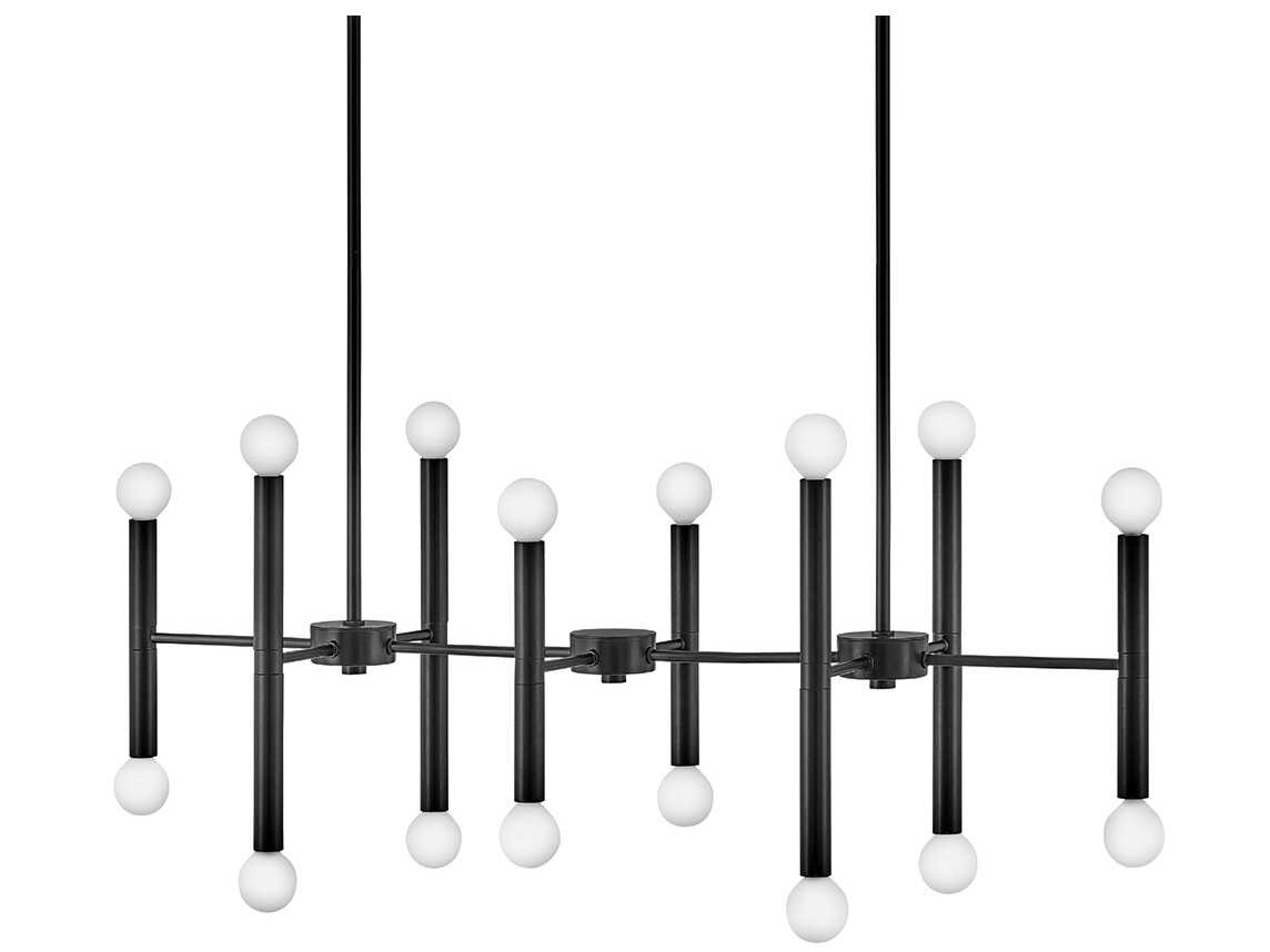 Lark Living Millie 16-Light6-Light Black Linear Island Pendant