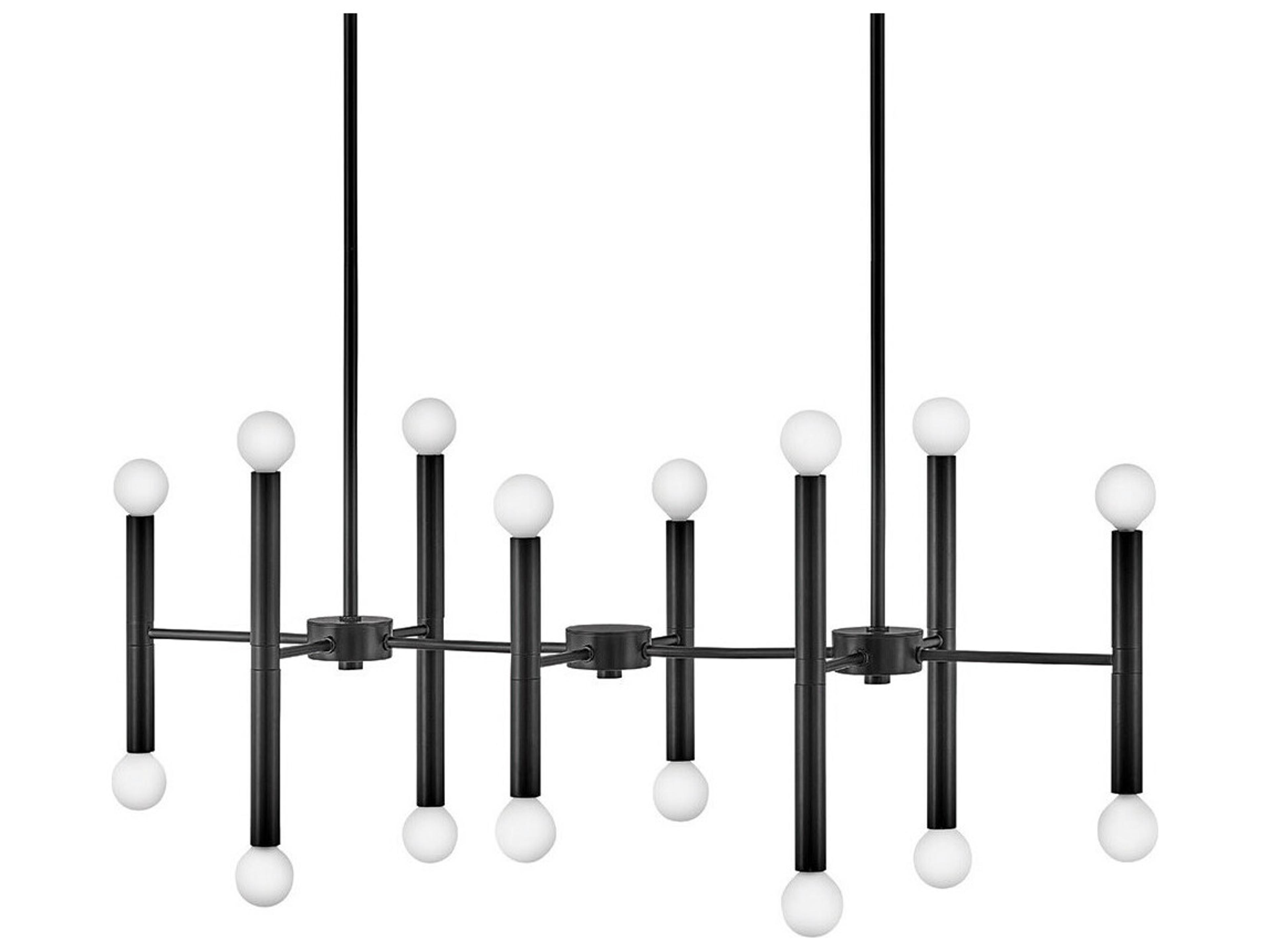 Lark Living Millie 16-Light6-Light Black Linear Island Pendant