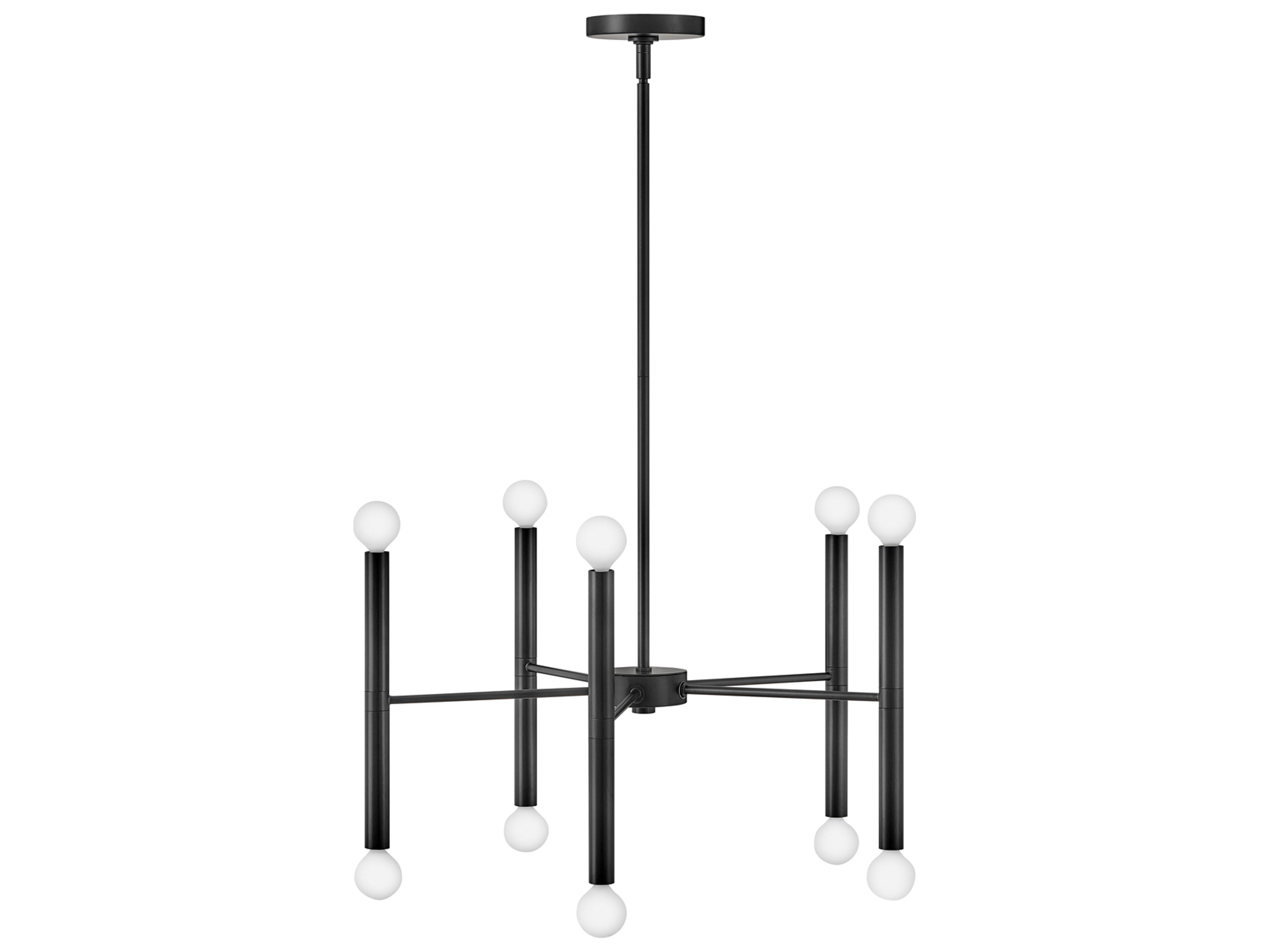 Millie 10-Light Black Chandelier