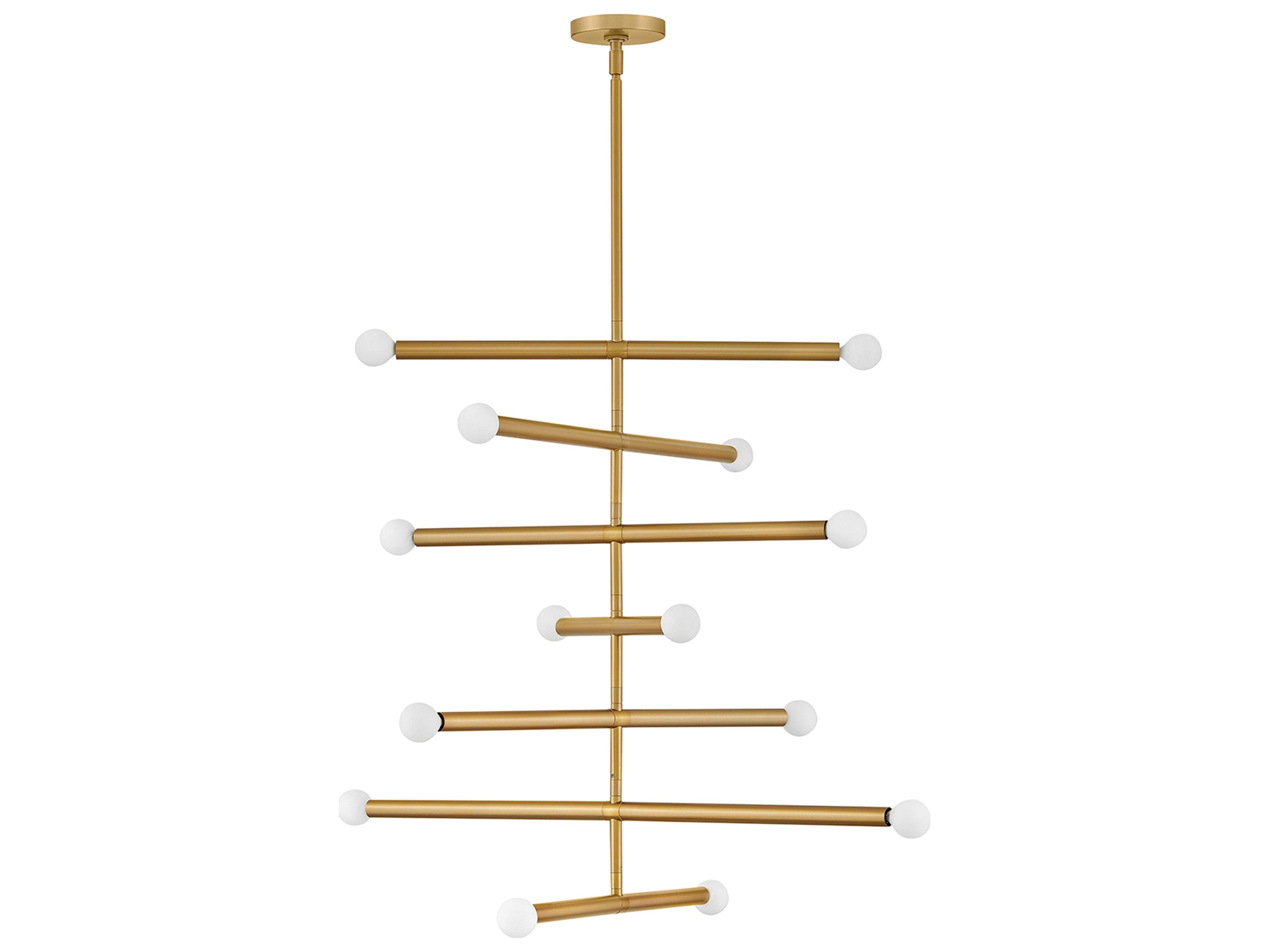 Millie 14-Light Lacquered Brass Chandelier