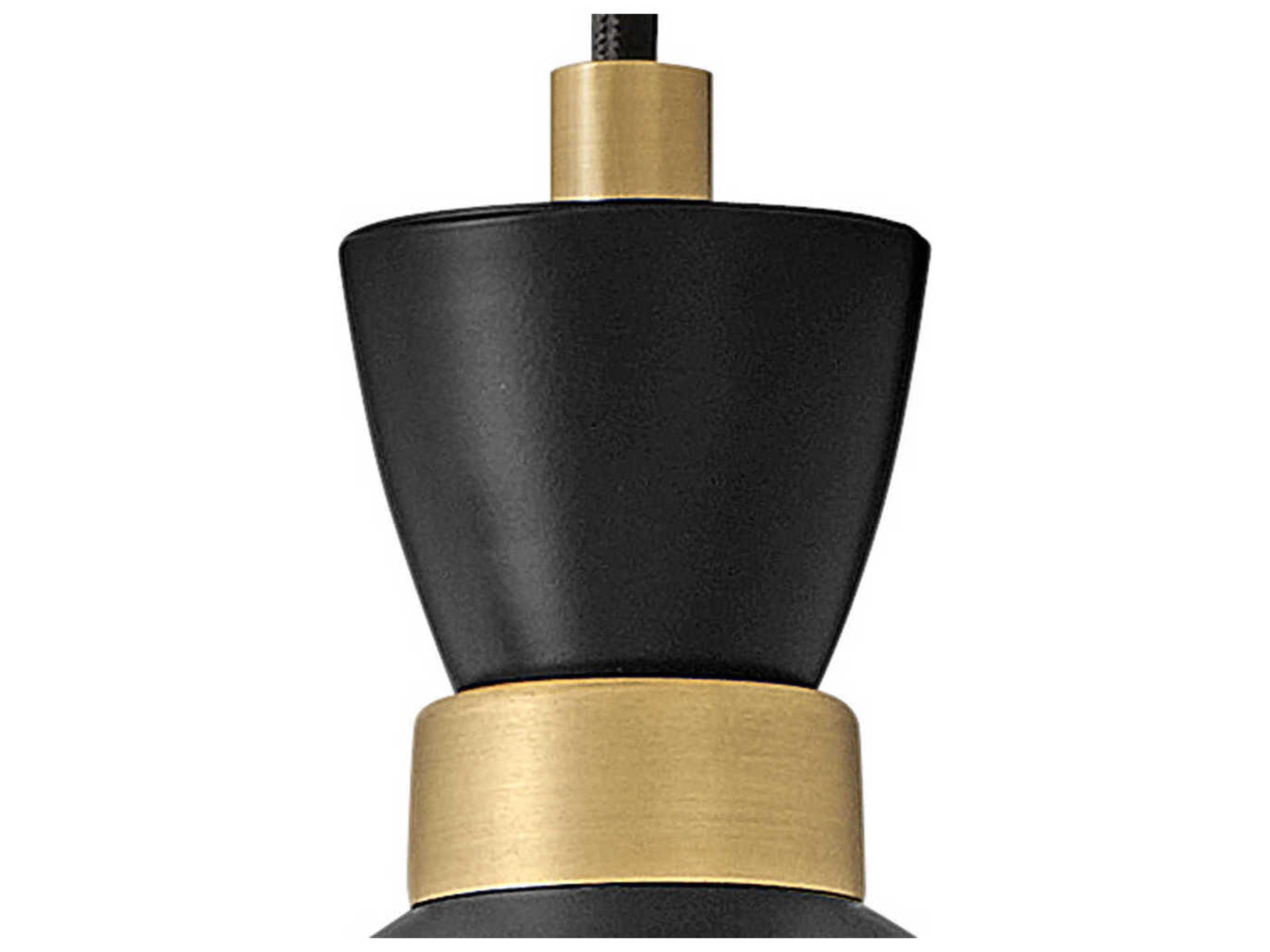Lark Living Simon 1-Light Black Heritage Brass Pendant