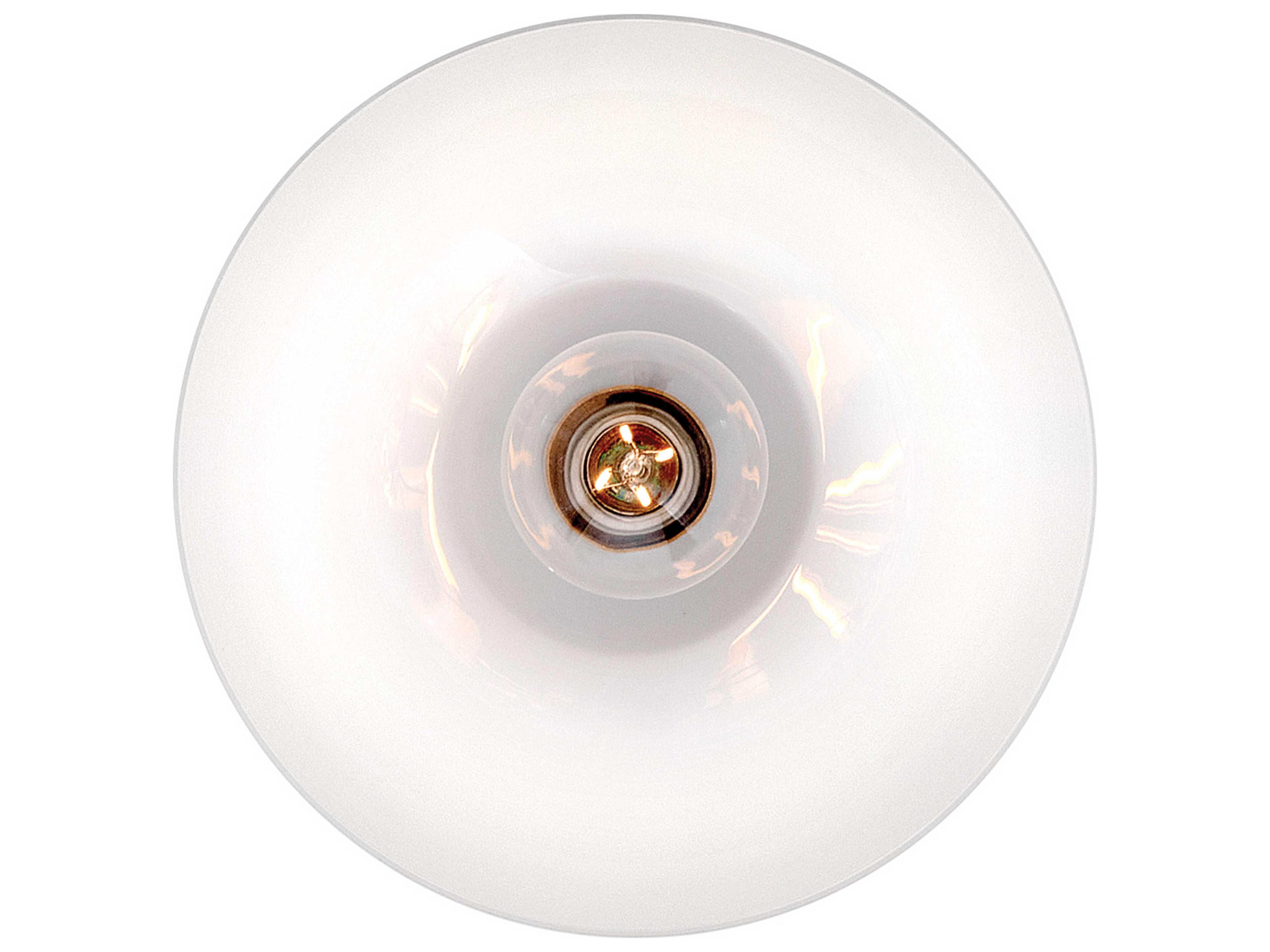 Lark Living Stu 1-Light Lacquered Brass Dome Flush Mount