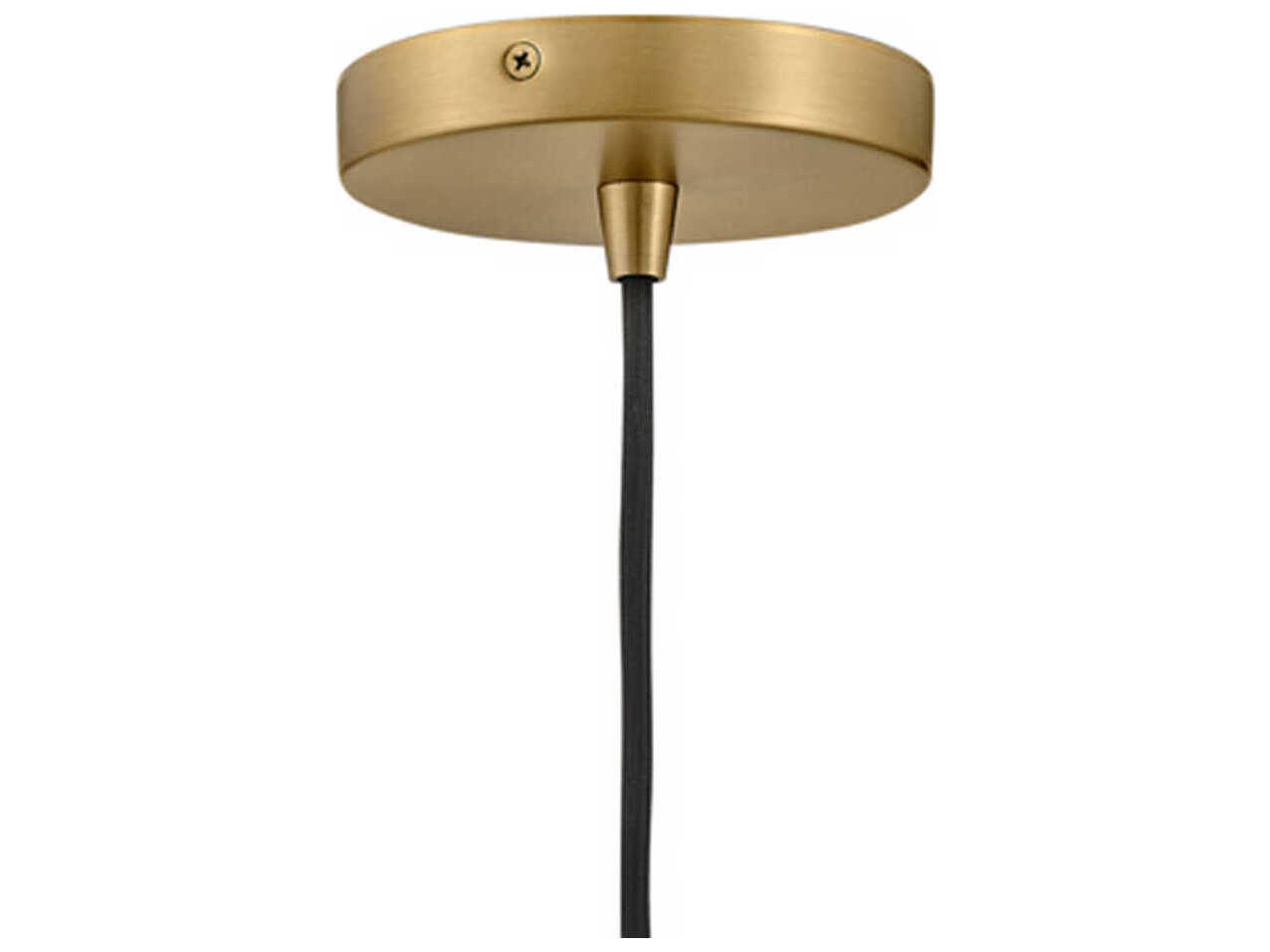 Lark Living Lou 1-Light Black Lacquered Brass Dome Pendant