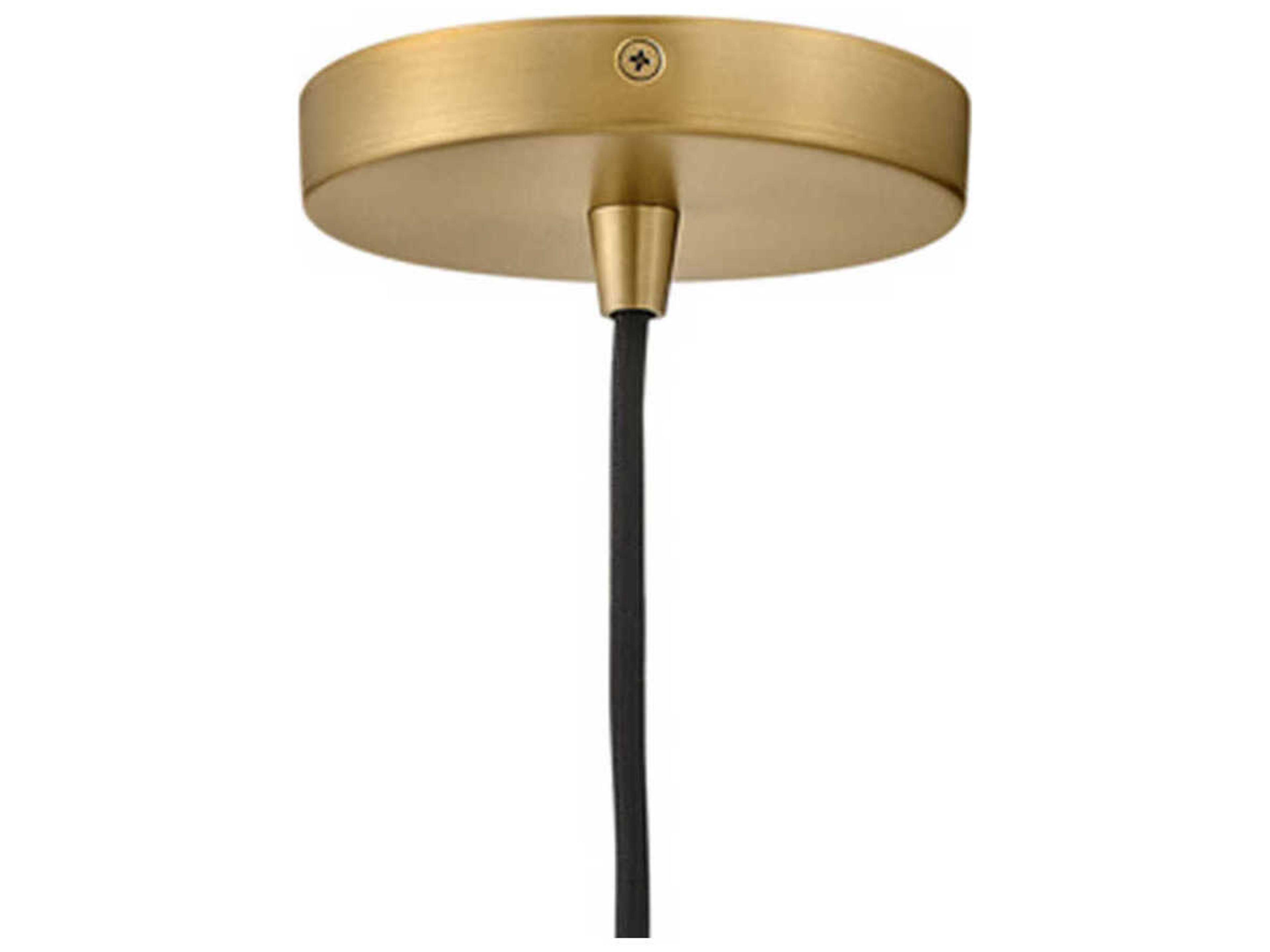 Lark Living Lou 1-Light Matte White Lacquered Brass Dome Pendant