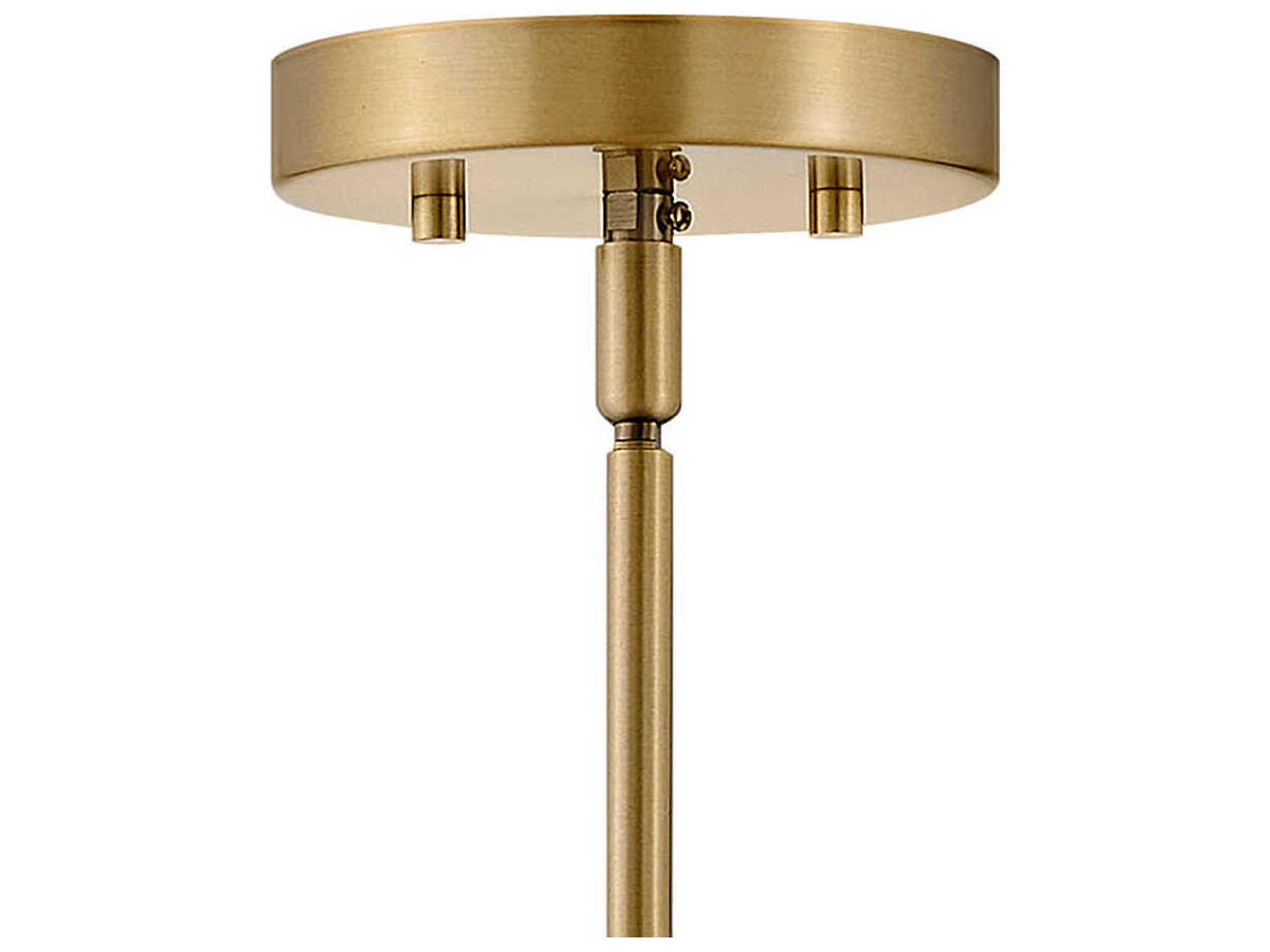 Lark Living Lane 1-Light Lacquered Brass Cylinder Mini Pendant