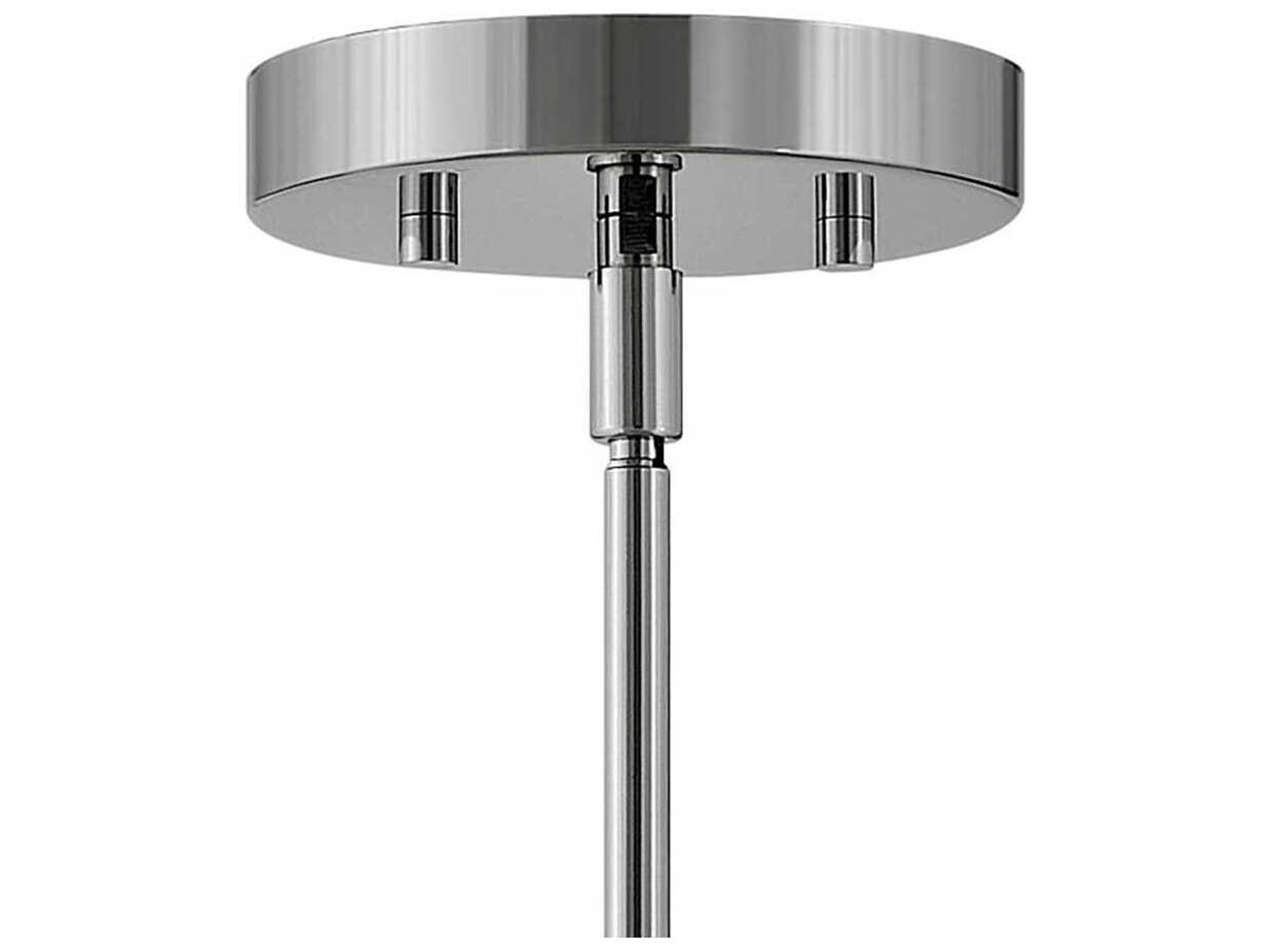 Lark Living Lane 1-Light Polished Nickel Cylinder Mini Pendant