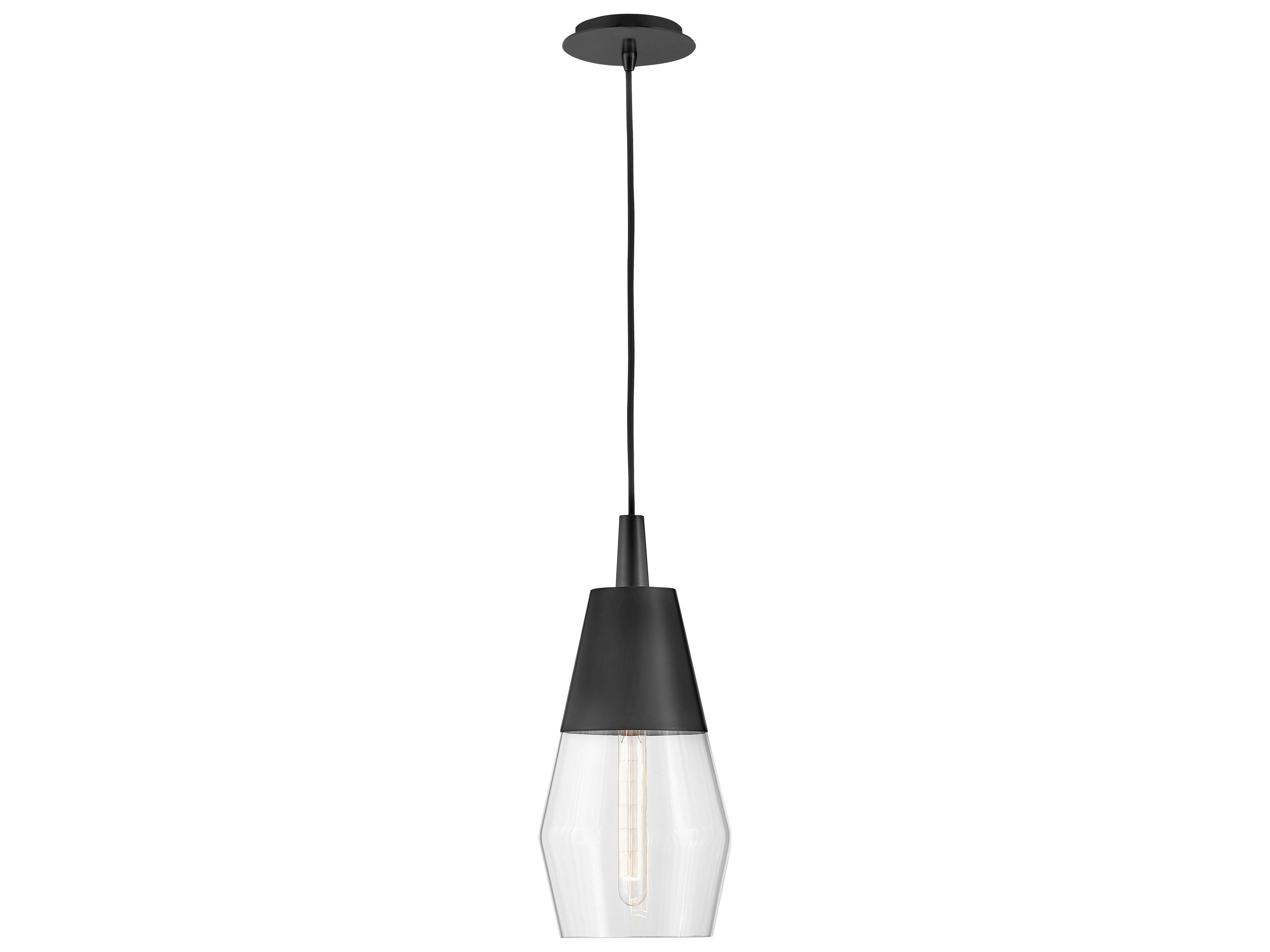 Livie 1-Light Black Mini Pendant