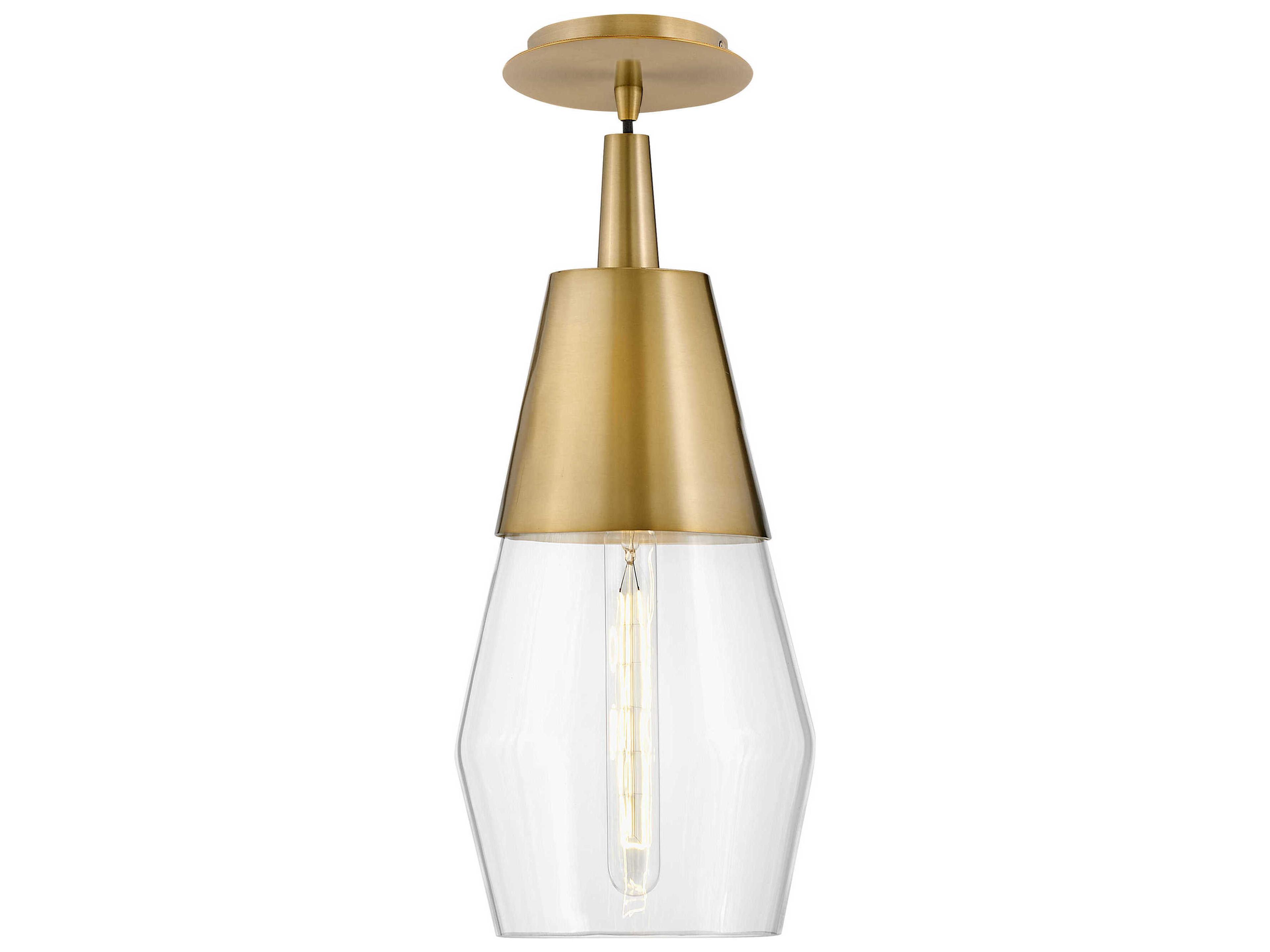 Lark Living Livie 1-Light Lacquered Brass Black Mini Pendant