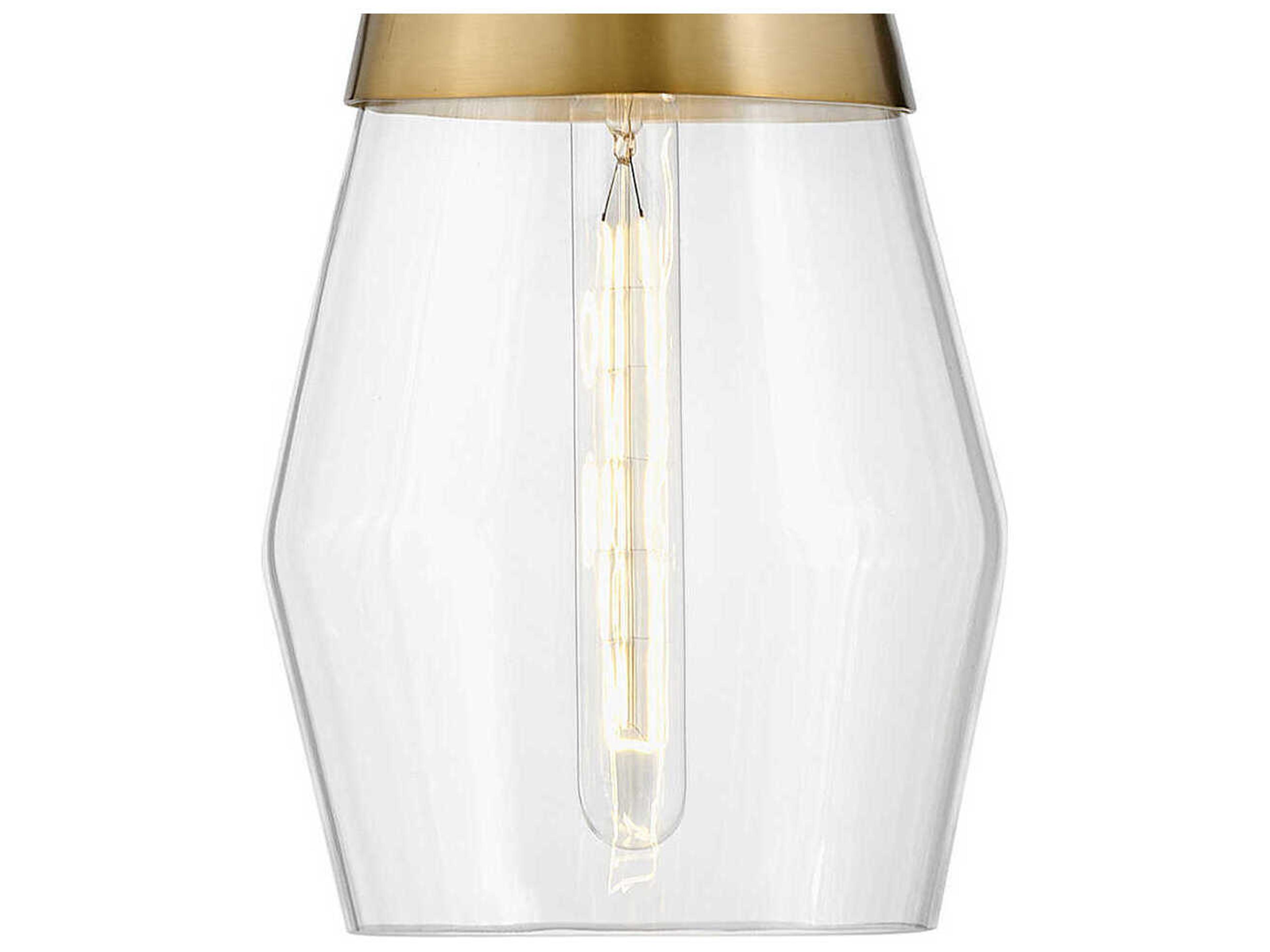Lark Living Livie 1-Light Lacquered Brass Black Mini Pendant