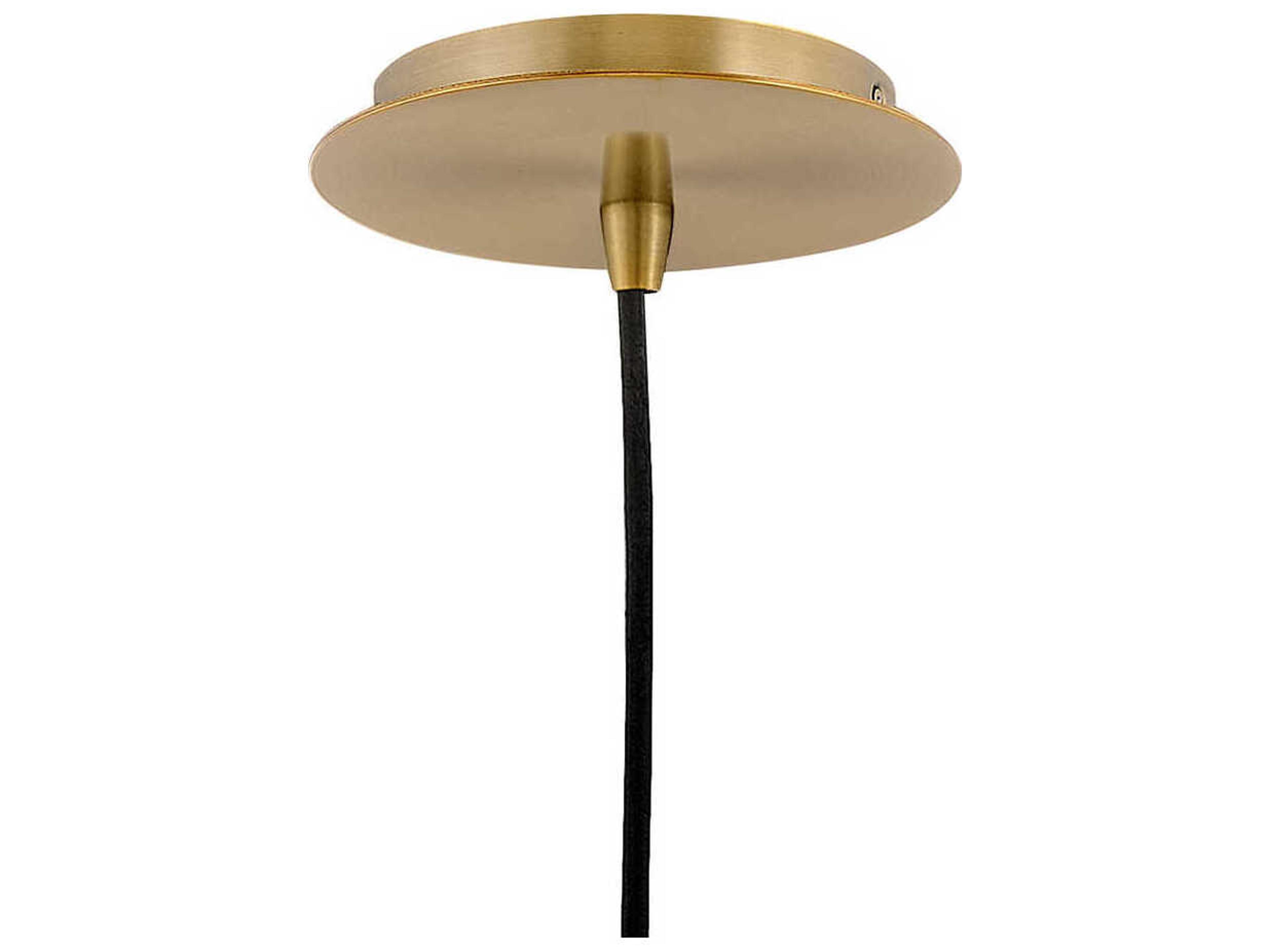Lark Living Livie 1-Light Lacquered Brass Black Mini Pendant