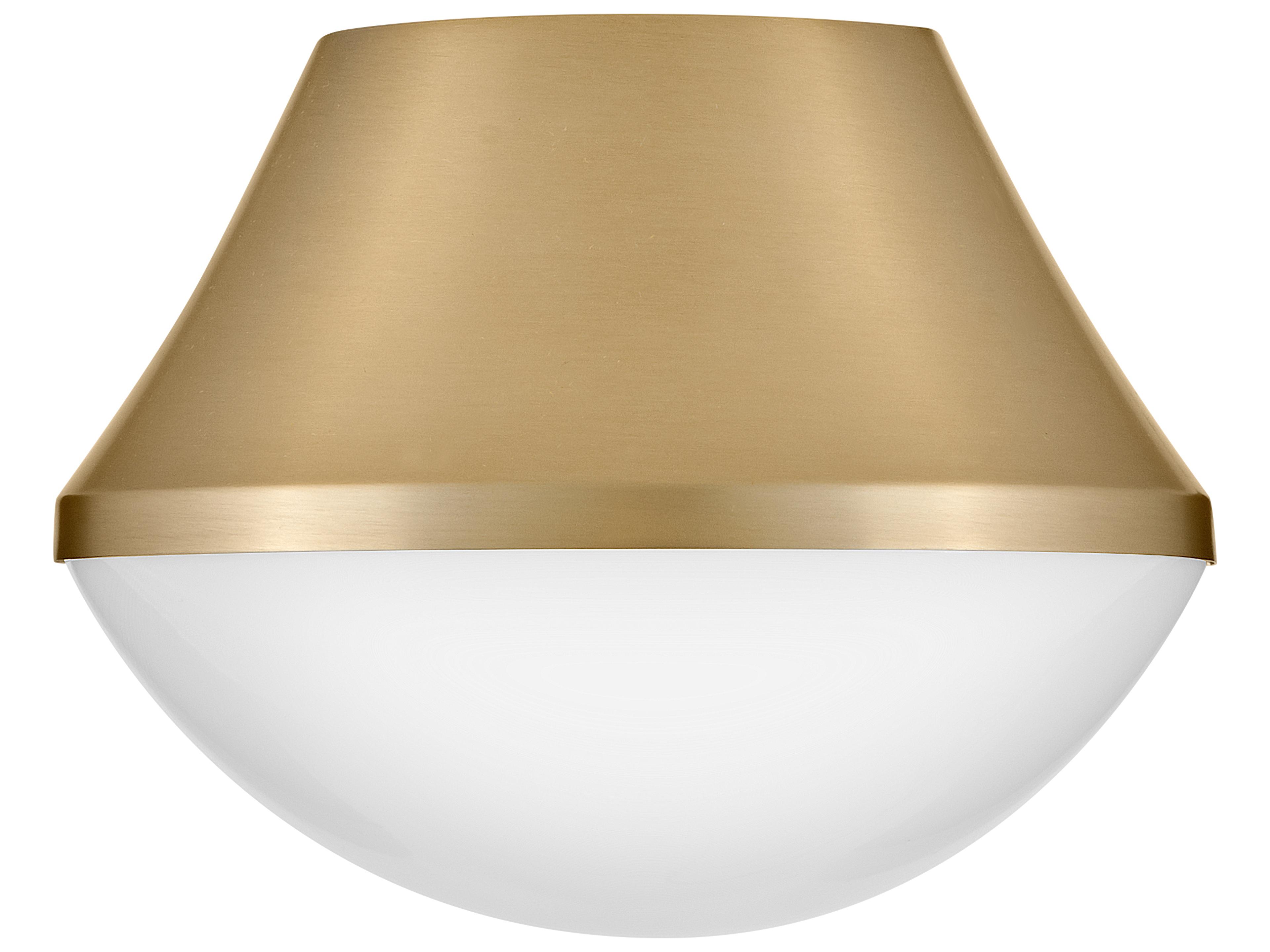 Haddie 1-Light Lacquered Brass Flush Mount