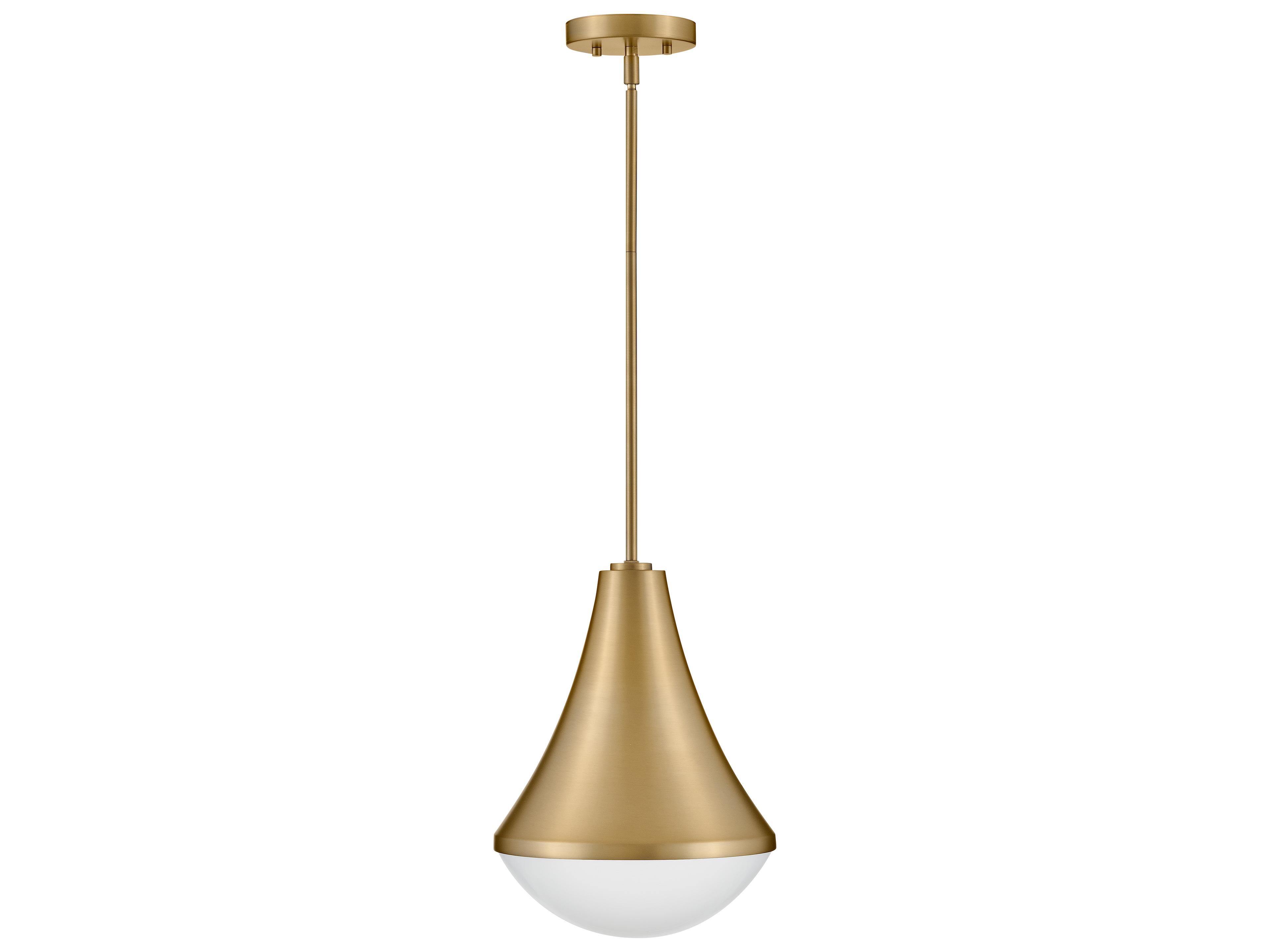 Haddie 1-Light Lacquered Brass Mini Pendant