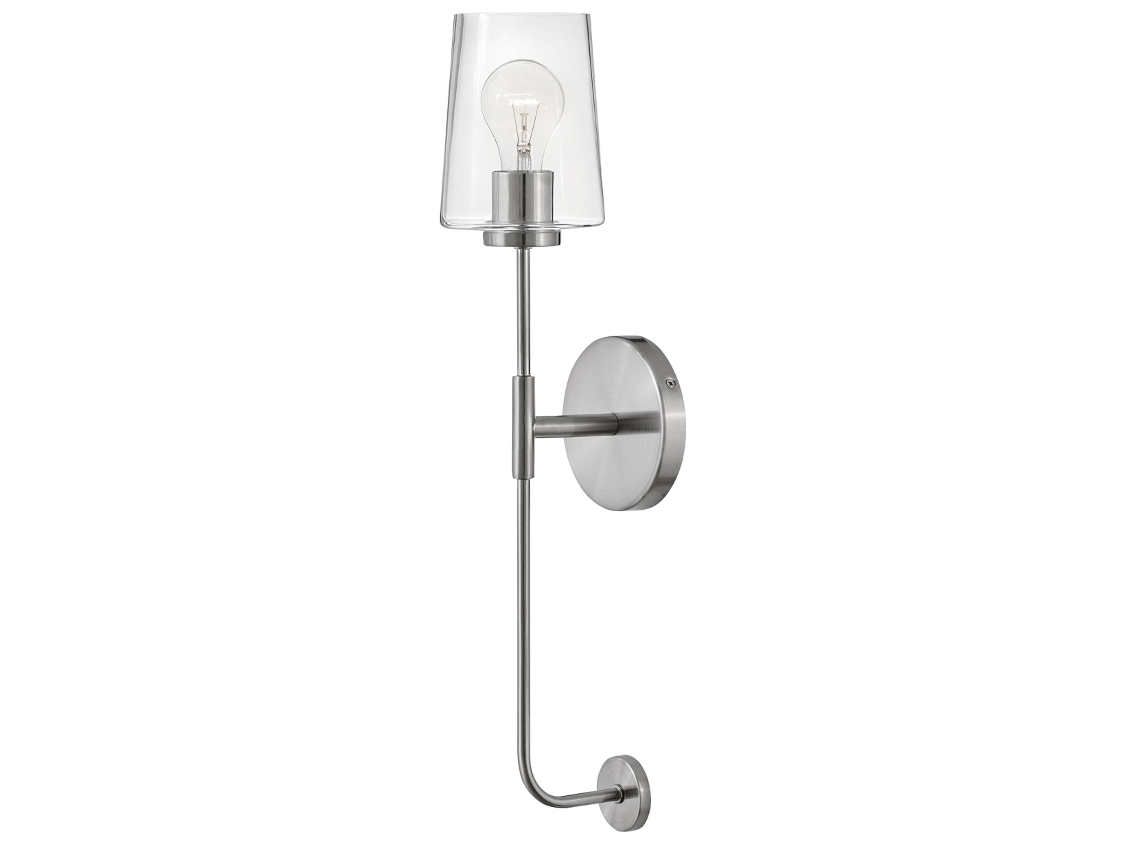 Kline 1-Light Brushed Nickel Wall Sconce