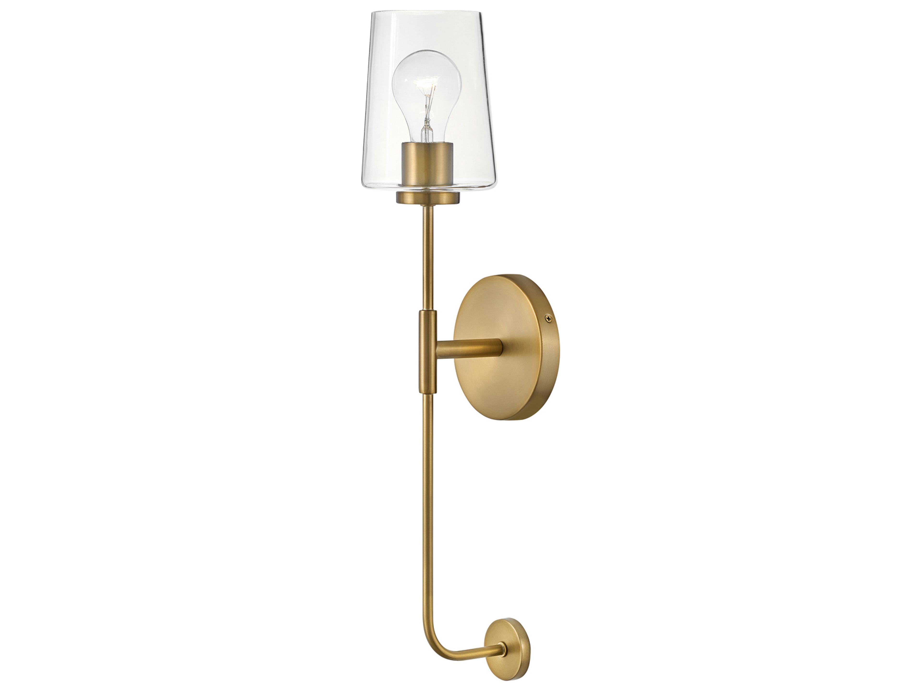 Kline 1-Light Lacquered Brass Wall Sconce