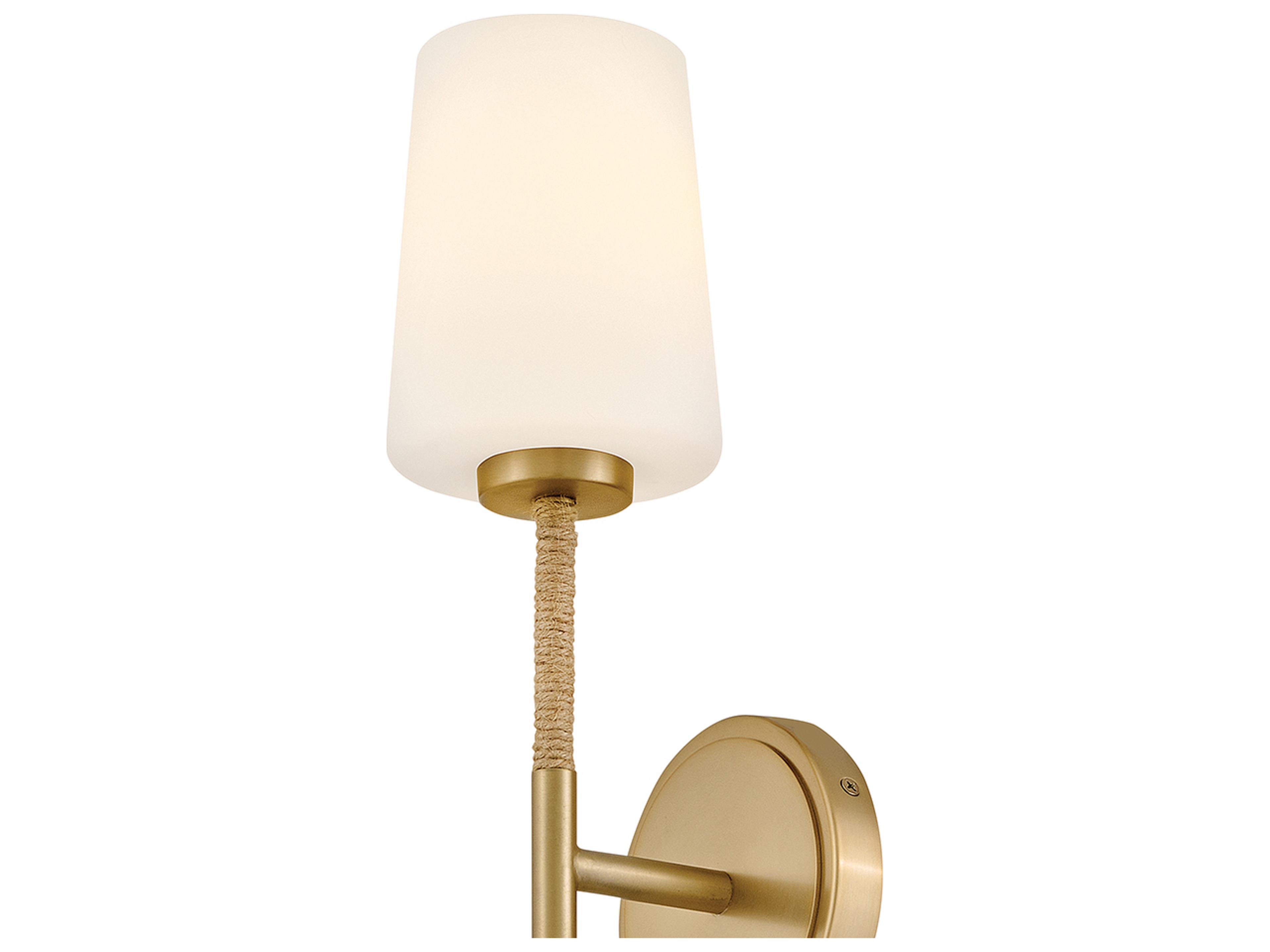 Lark Living Kline 1-Light Lacquered Brass Wall Sconce
