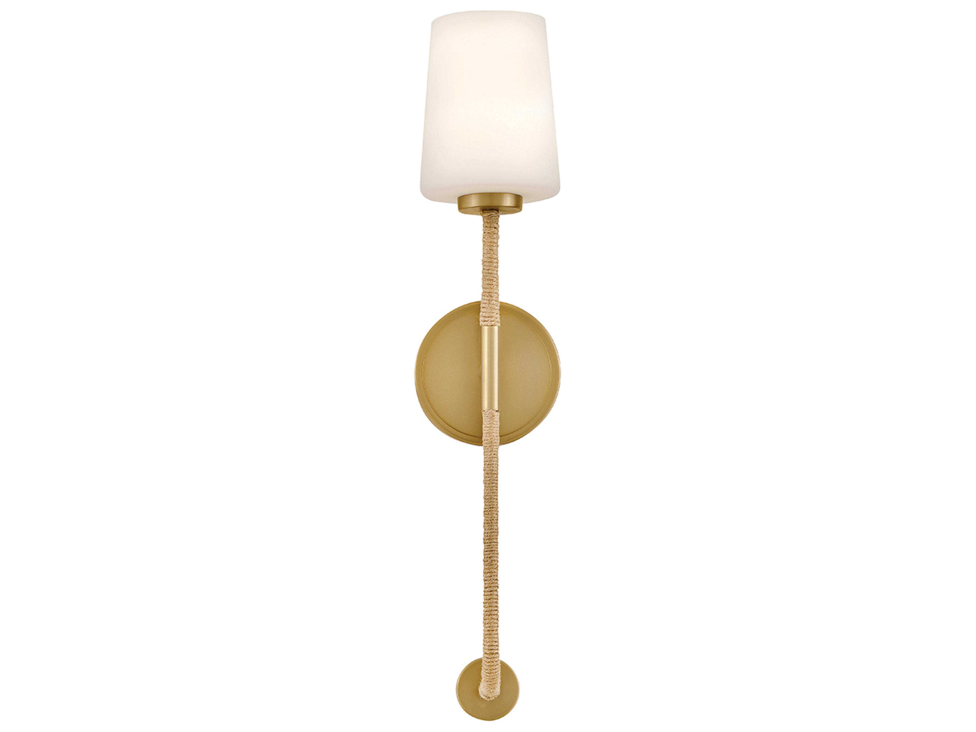 Lark Living Kline 1-Light Lacquered Brass Wall Sconce