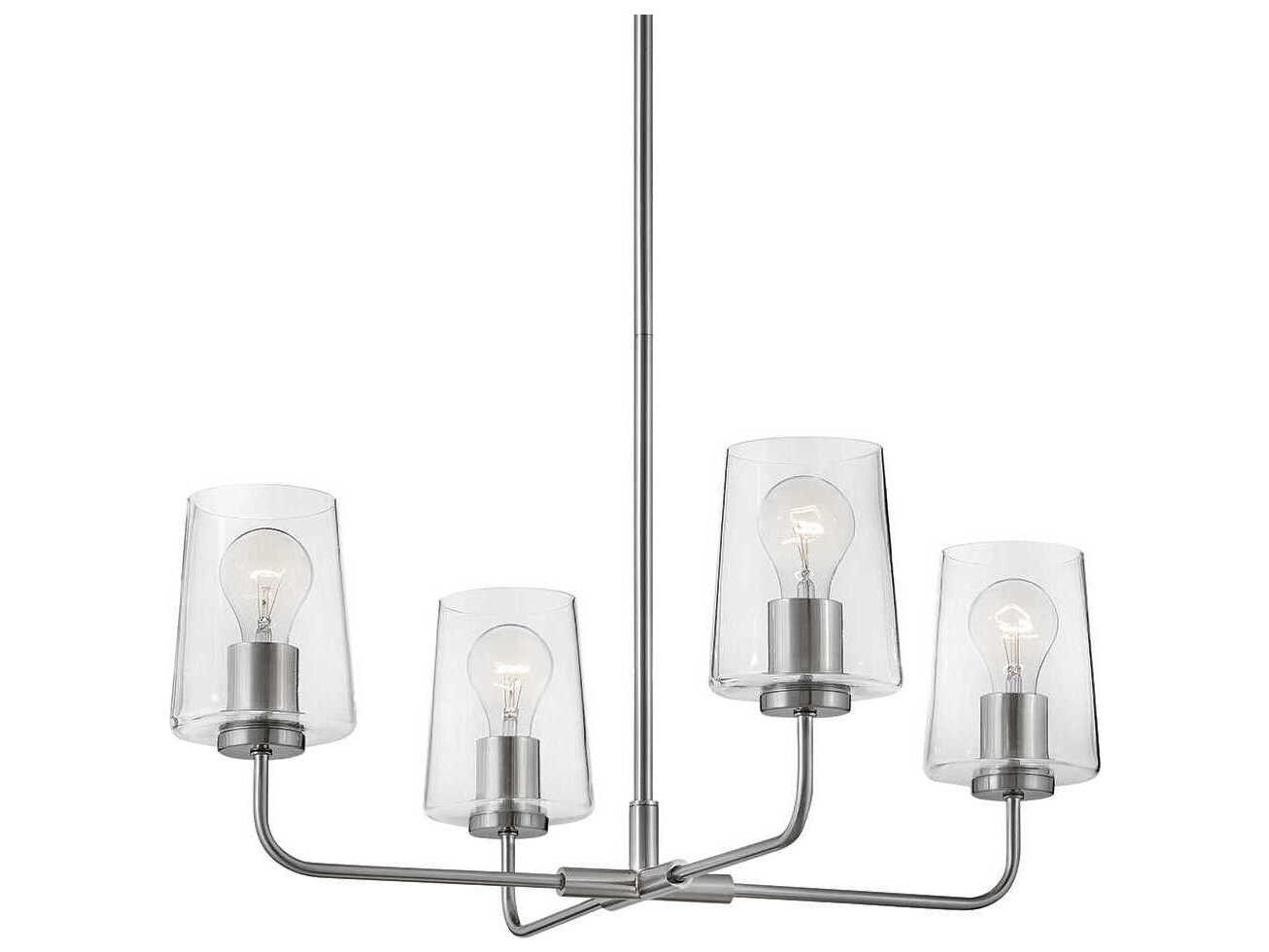 Lark Living Kline 4-Light Brushed Nickel Chandelier