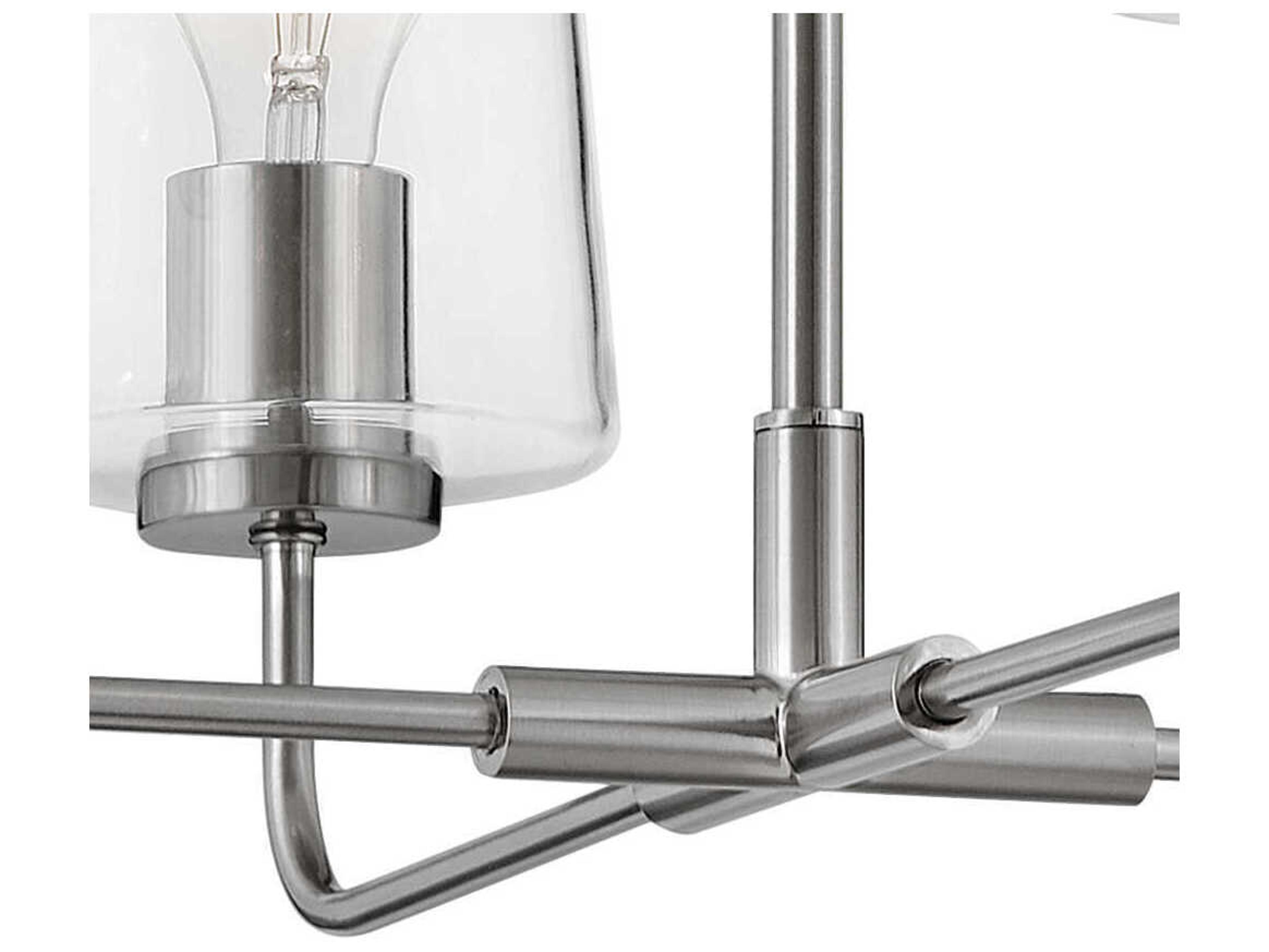 Lark Living Kline 4-Light Brushed Nickel Chandelier