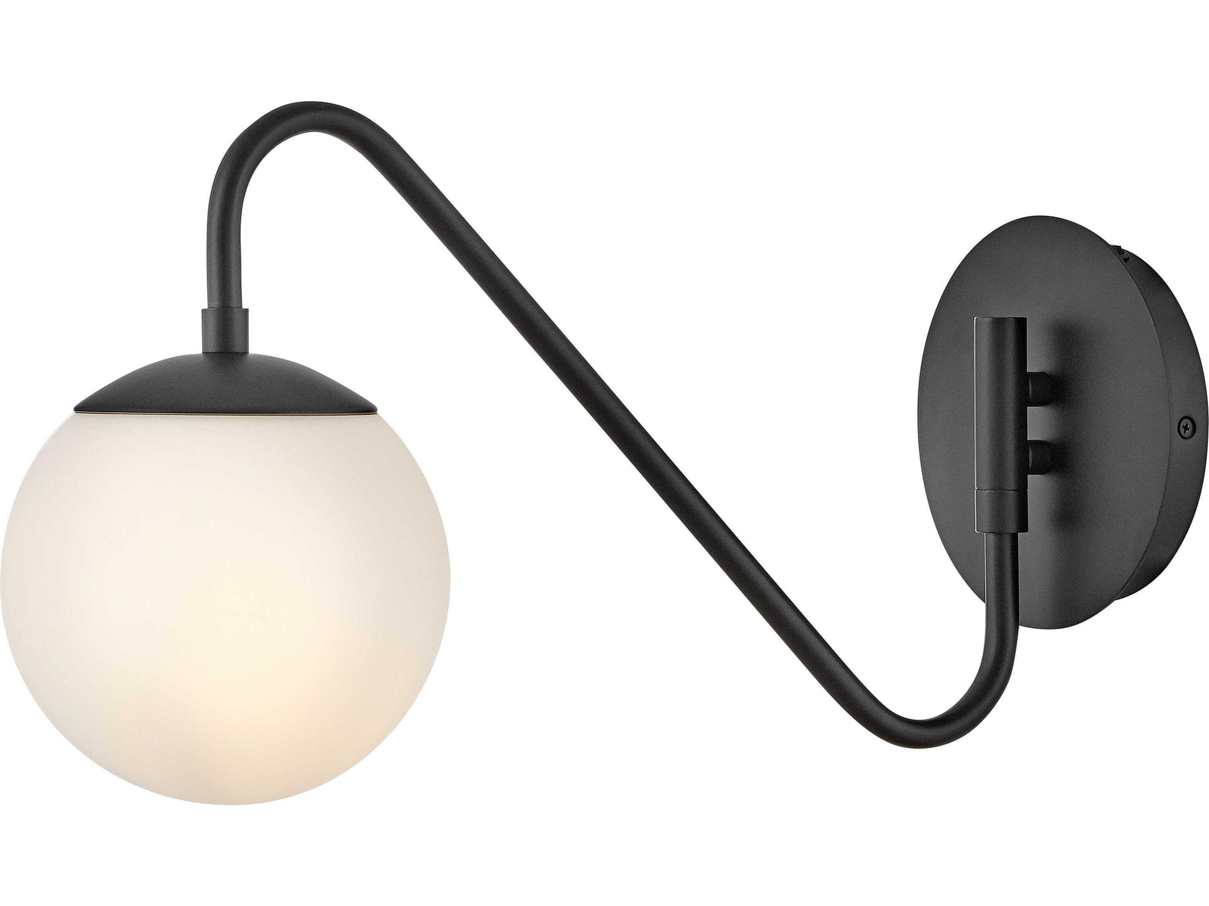Lark Living Dottie 1-Light Black Swing Wall Sconce