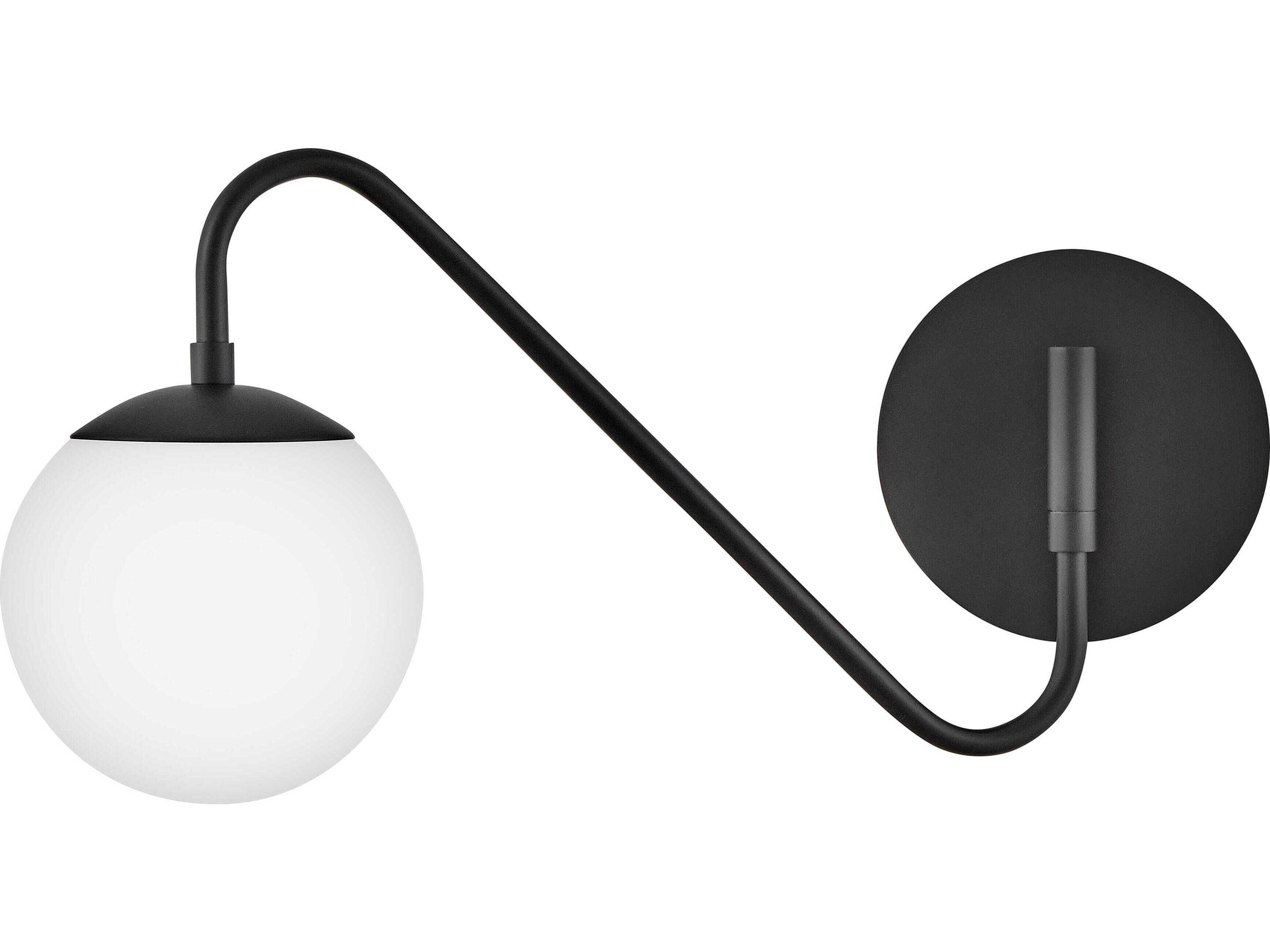 Lark Living Dottie 1-Light Black Swing Wall Sconce