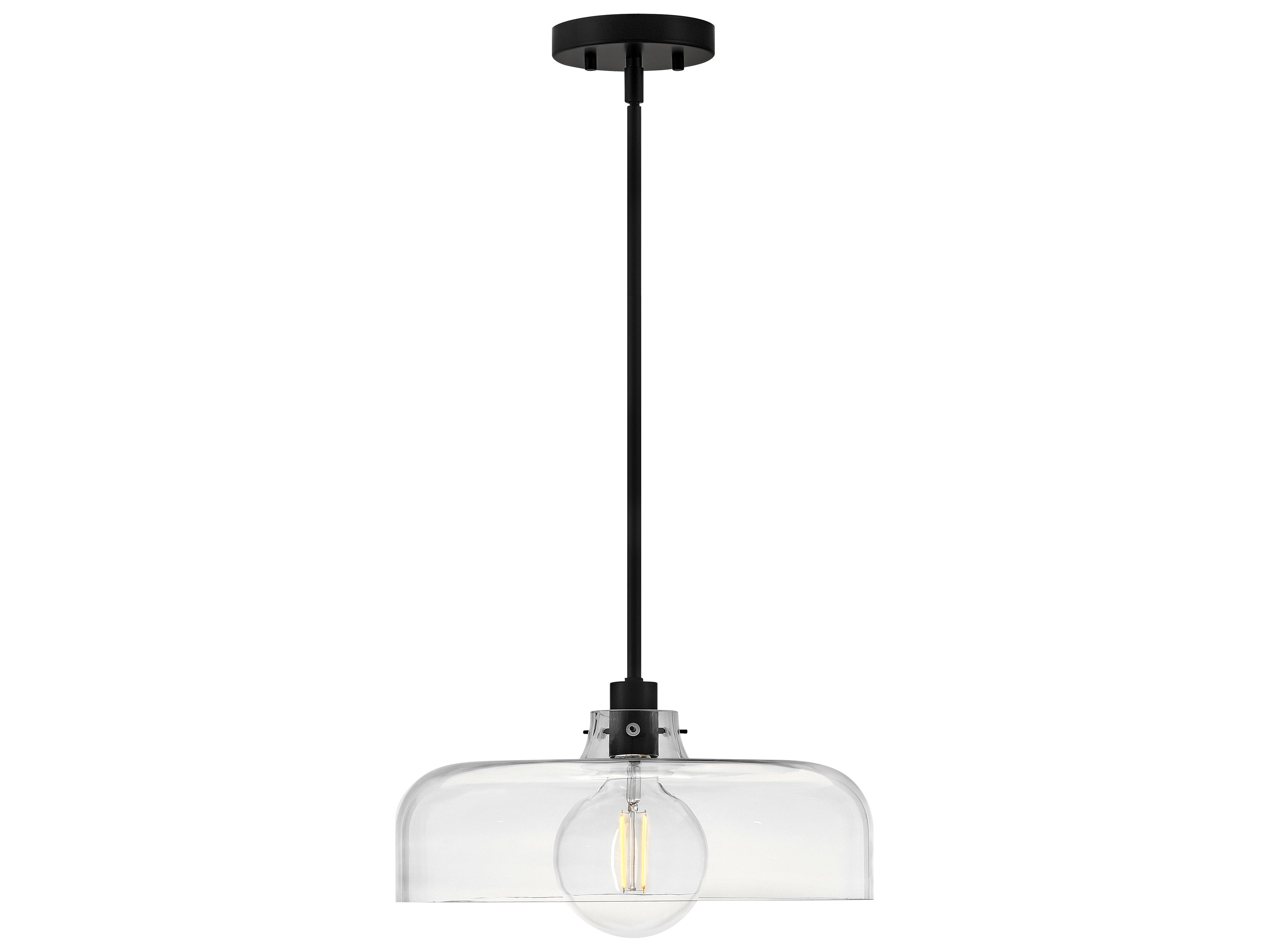 Maisie 1-Light Black Pendant