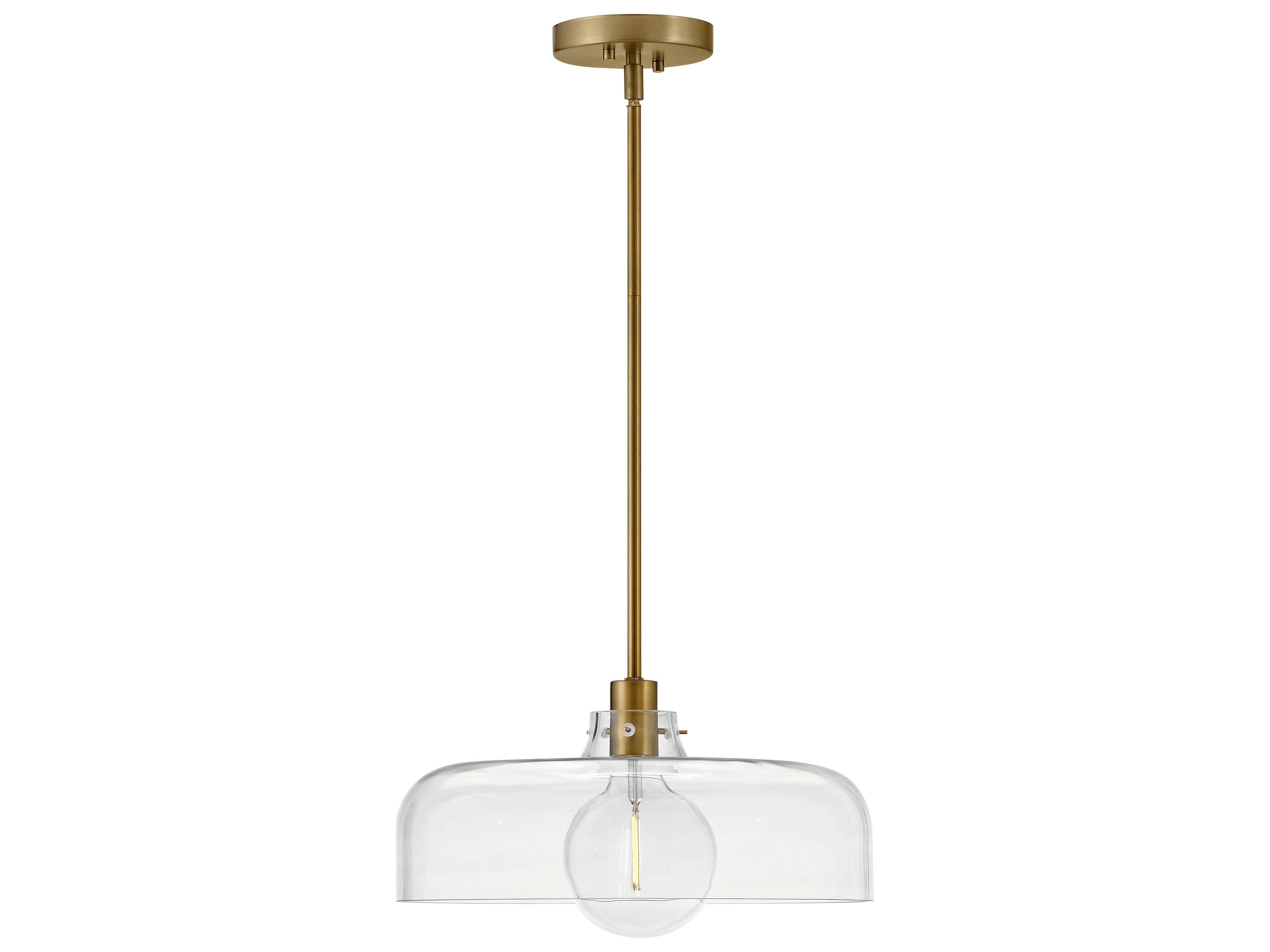 Maisie 1-Light Lacquered Brass Pendant