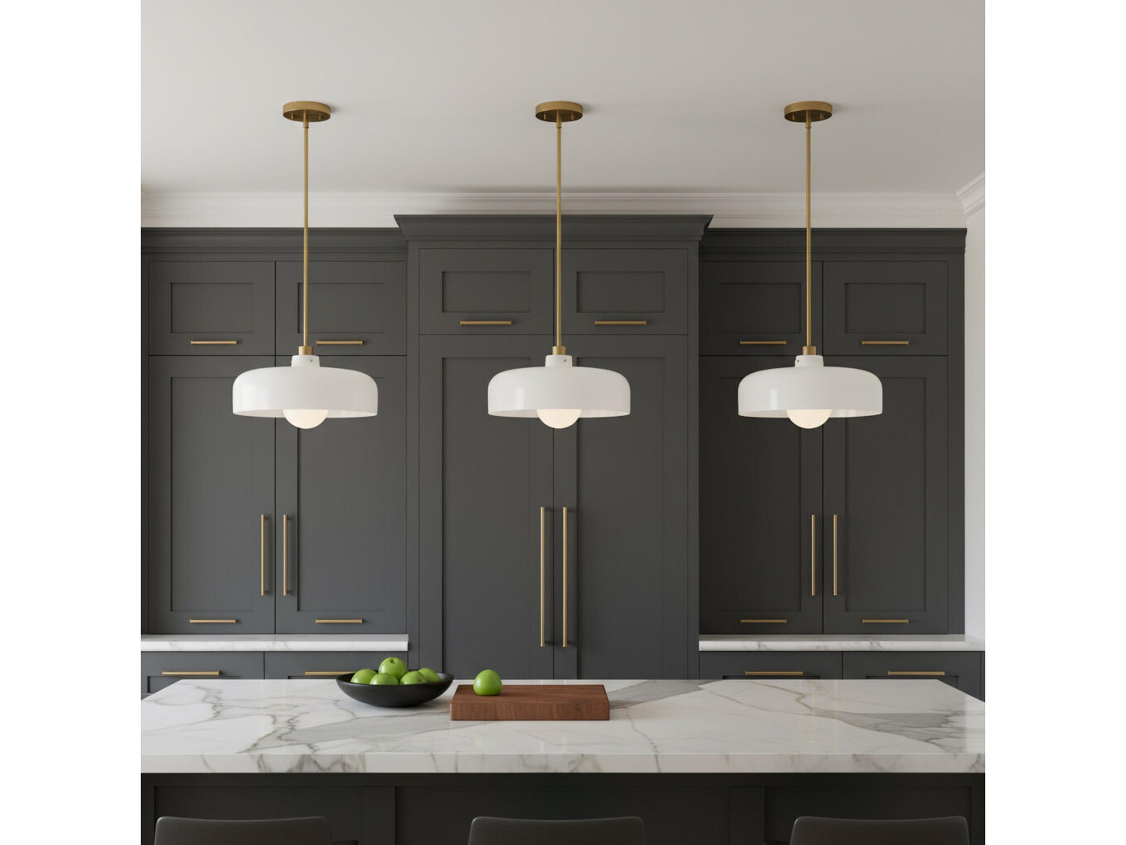 Lark Living Maisie 1-Light Lacquered Brass Pendant