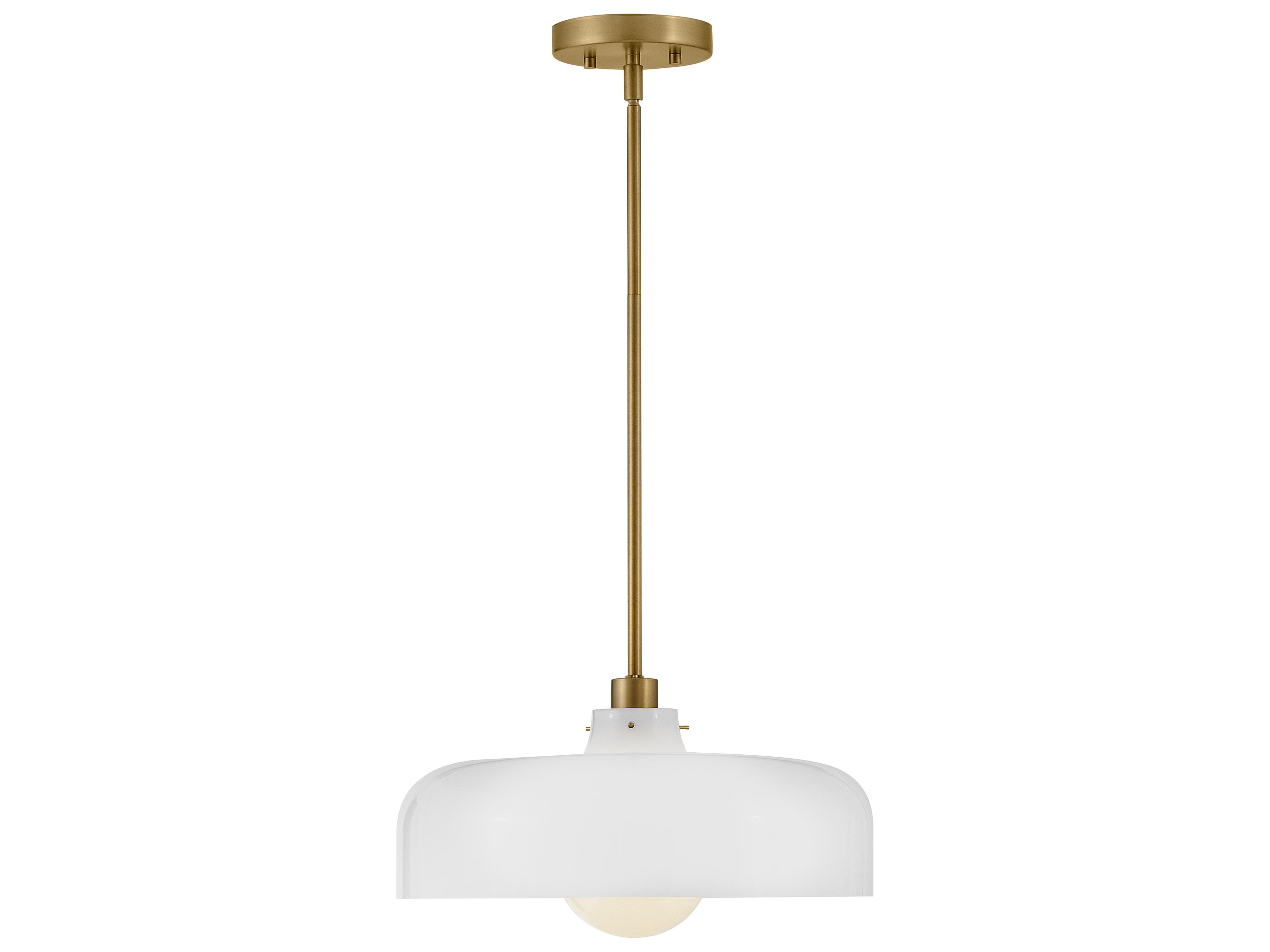 Maisie 1-Light Lacquered Brass Pendant