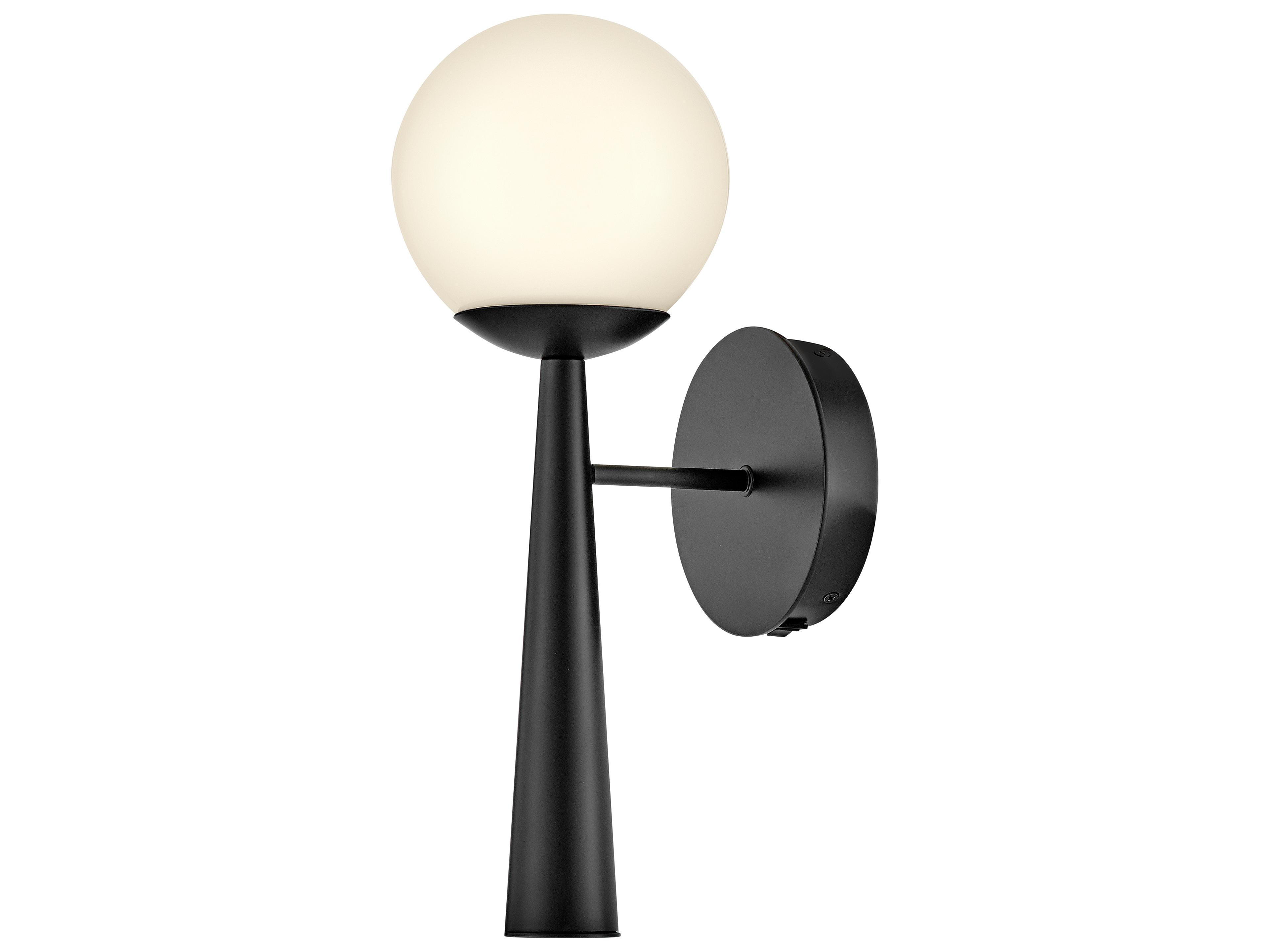 Izzy 1-Light Black Wall Sconce
