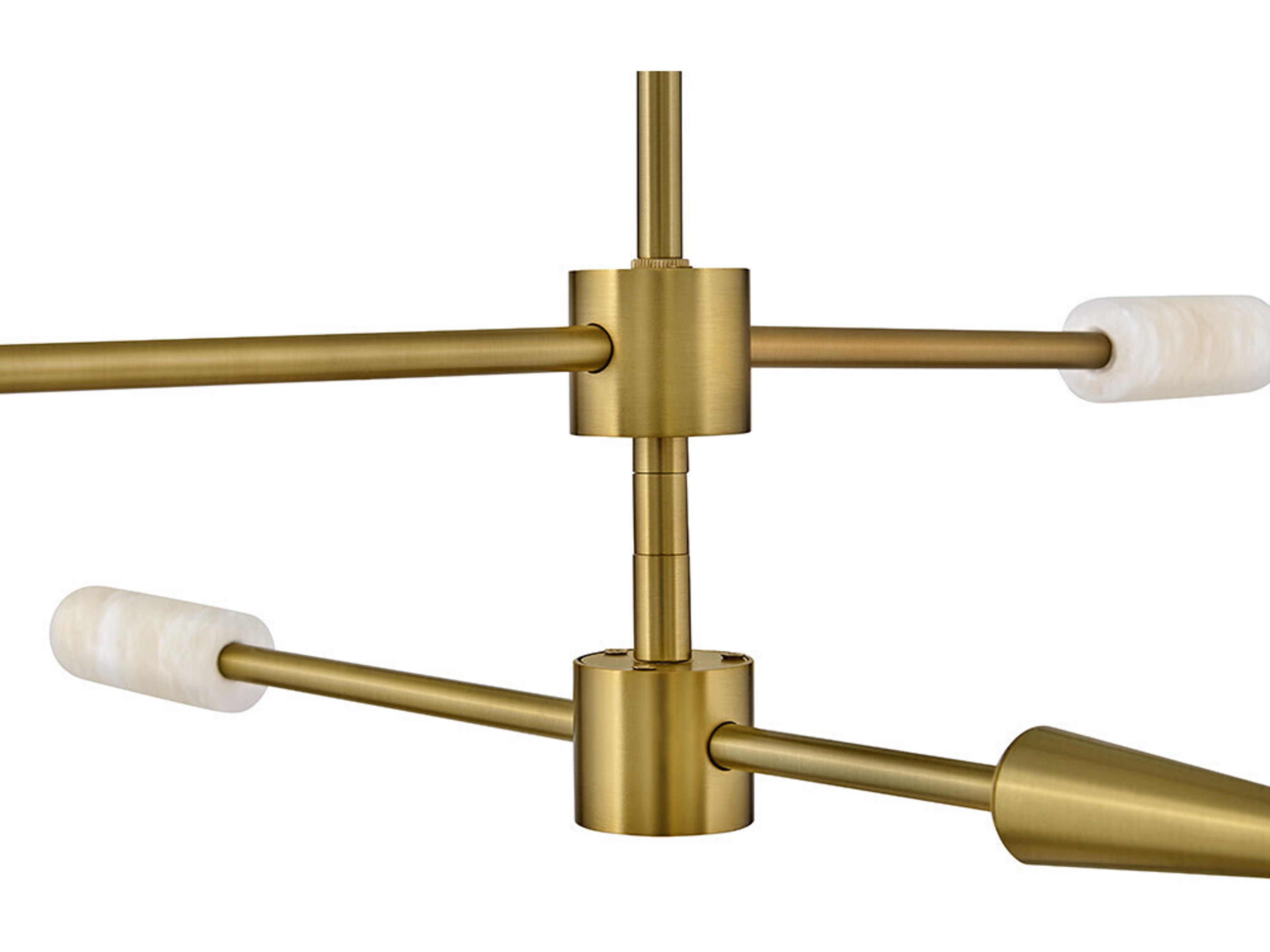 Lark Living Maude 2-Light Lacquered Brass Globe Chandelier