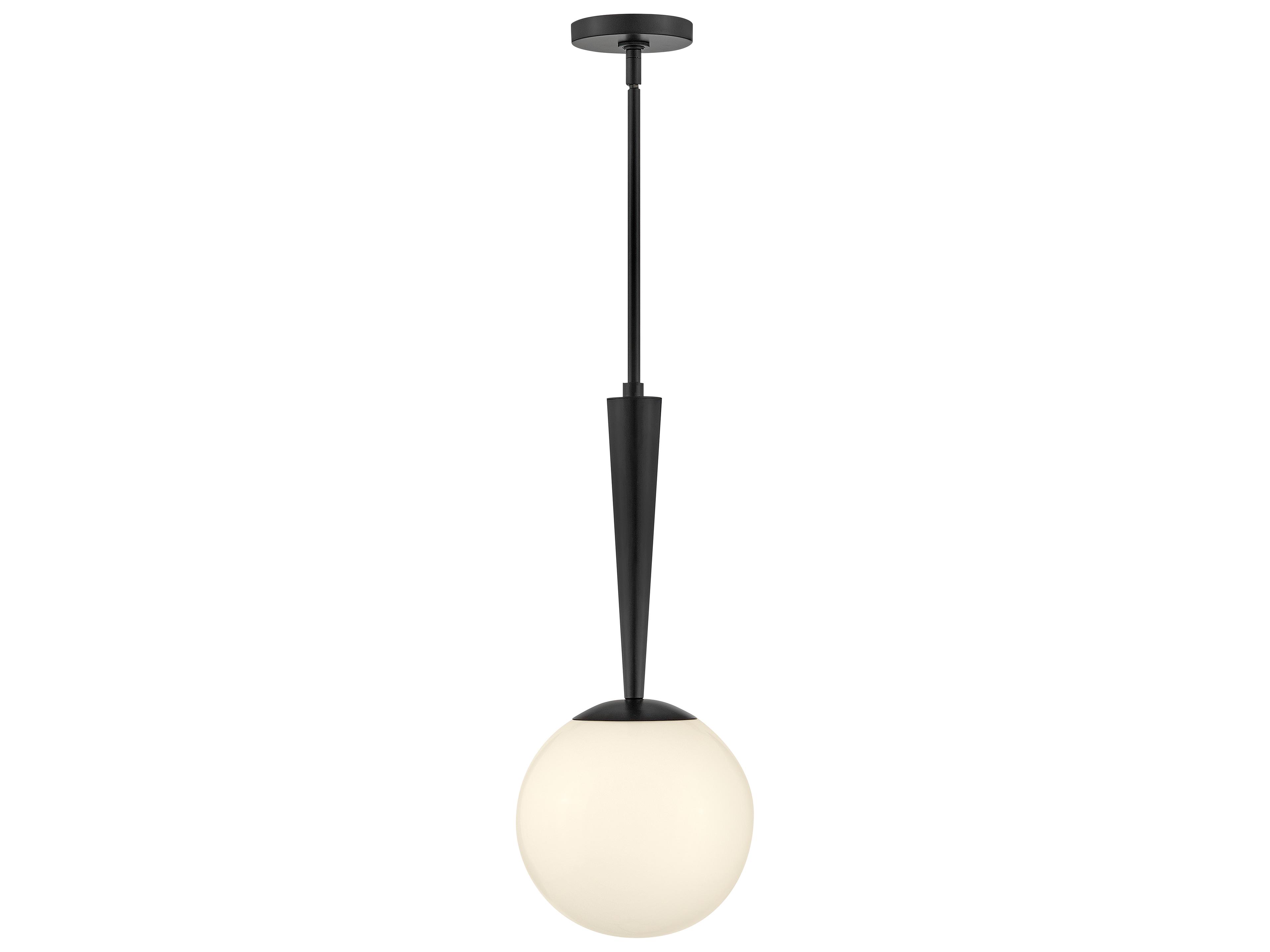 Izzy 1-Light Black Globe Mini Pendant